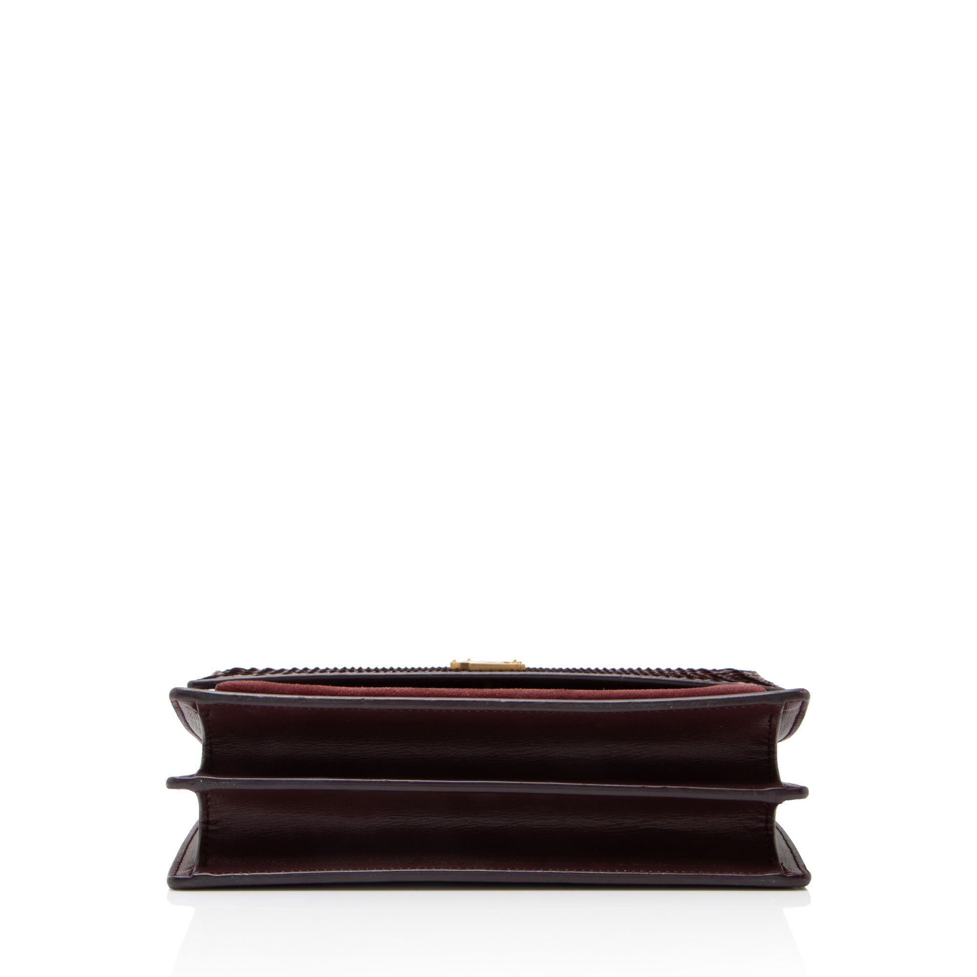 Saint Laurent Python Suede Monogram Sunset Medium Shoulder Bag