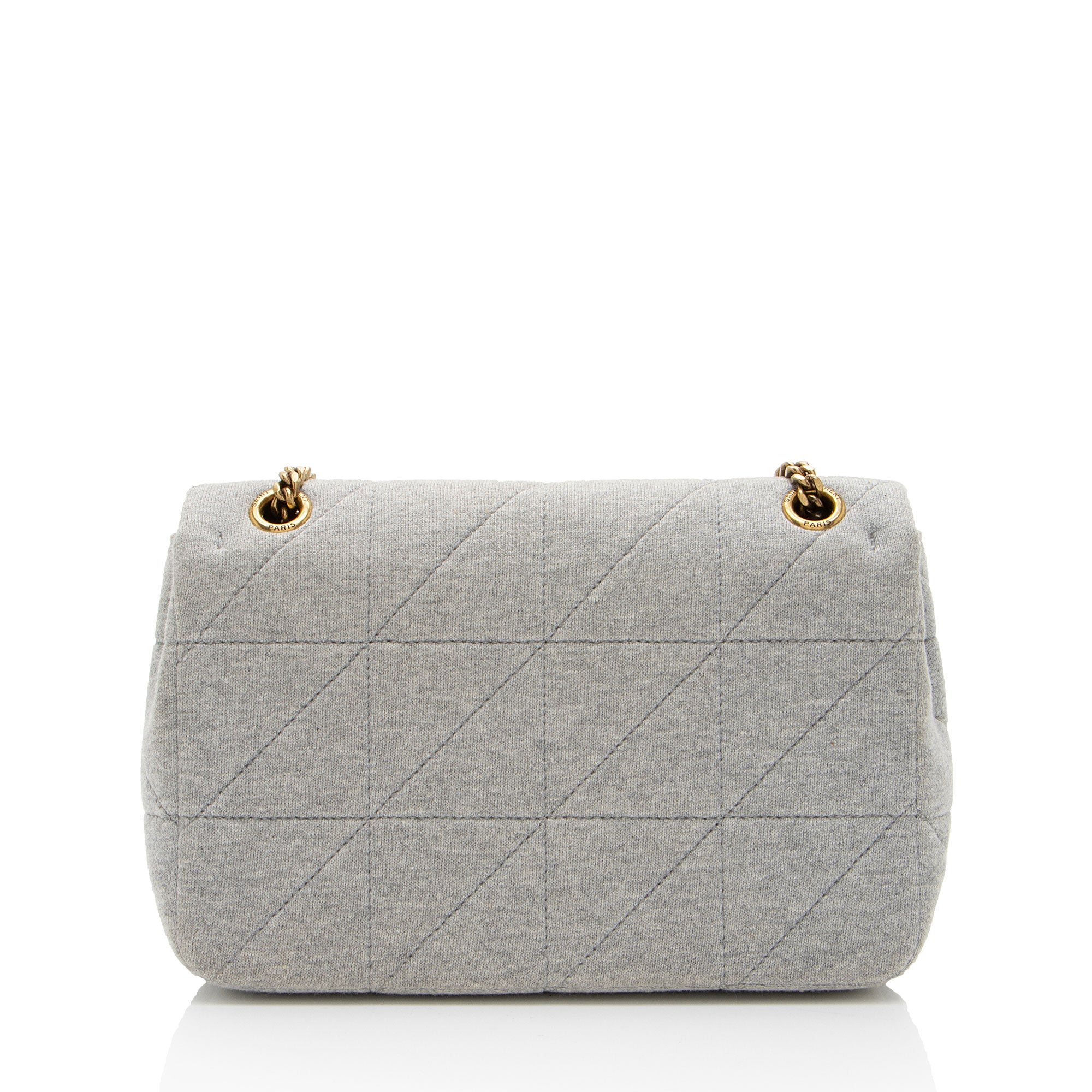 Saint Laurent Quilted Jersey Monogram Jamie Medium Shoulder Bag