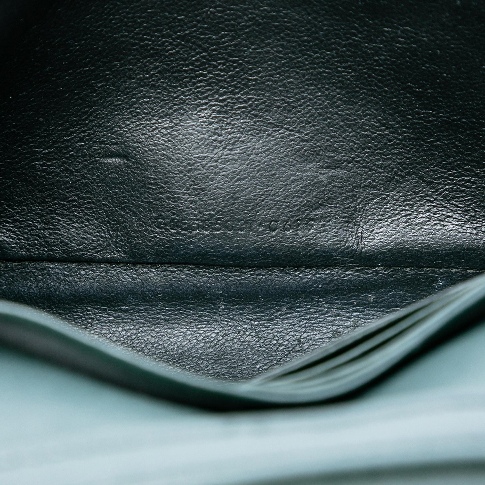 Saint Laurent Quilted Lambskin Diamond Becky Chain Wallet