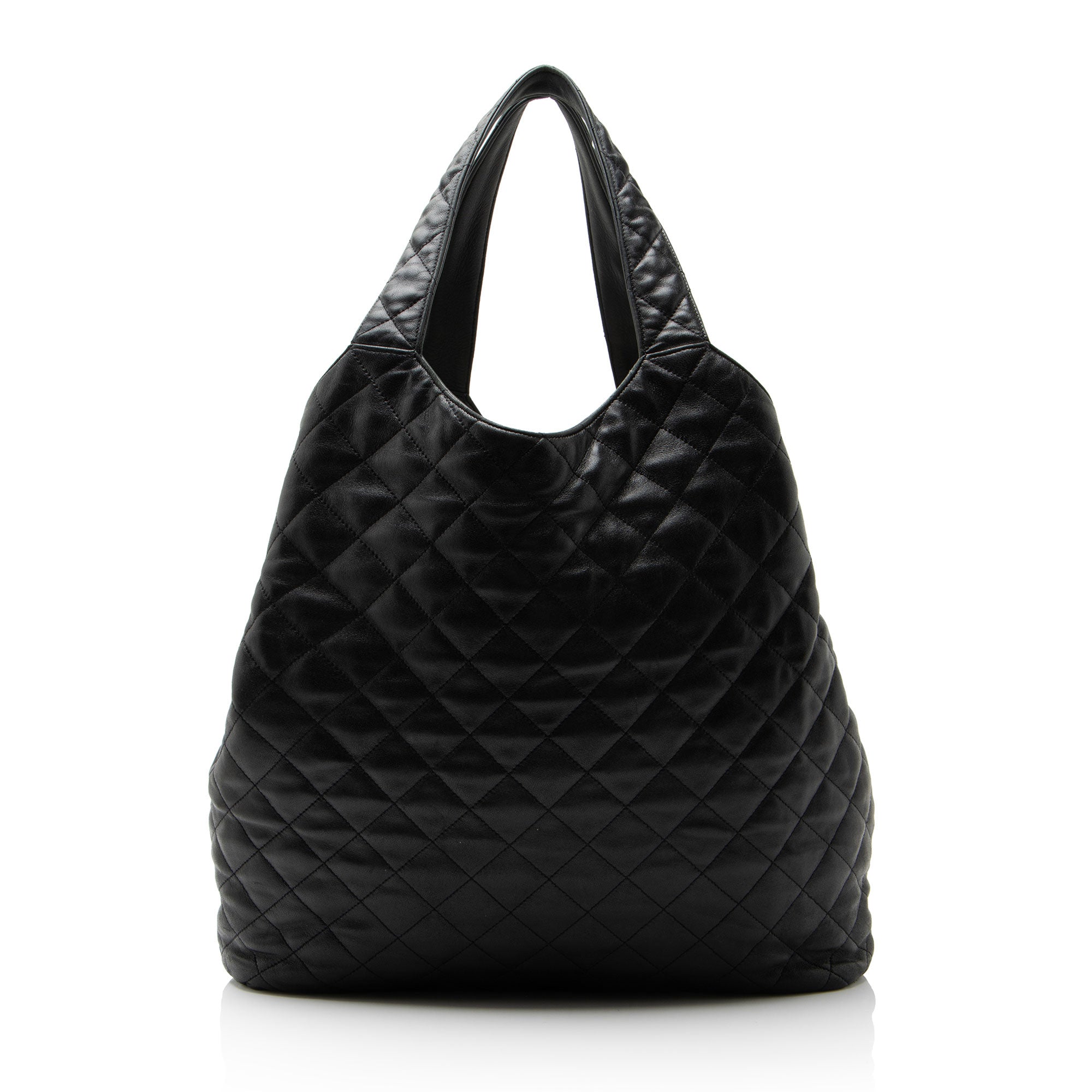 Saint Laurent Quilted Lambskin Monogram Icare Maxi Shopping Tote