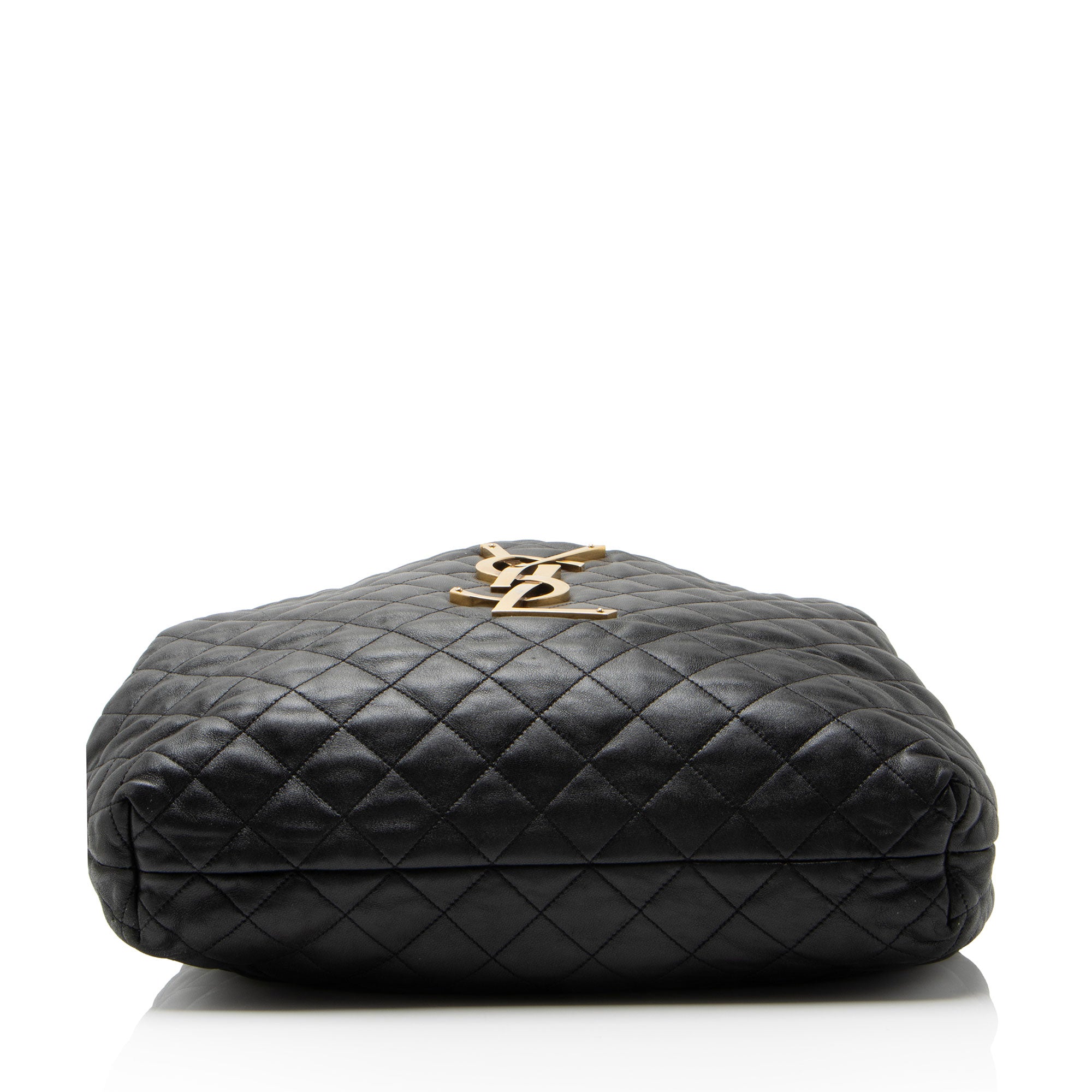 Saint Laurent Quilted Lambskin Monogram Icare Maxi Shopping Tote