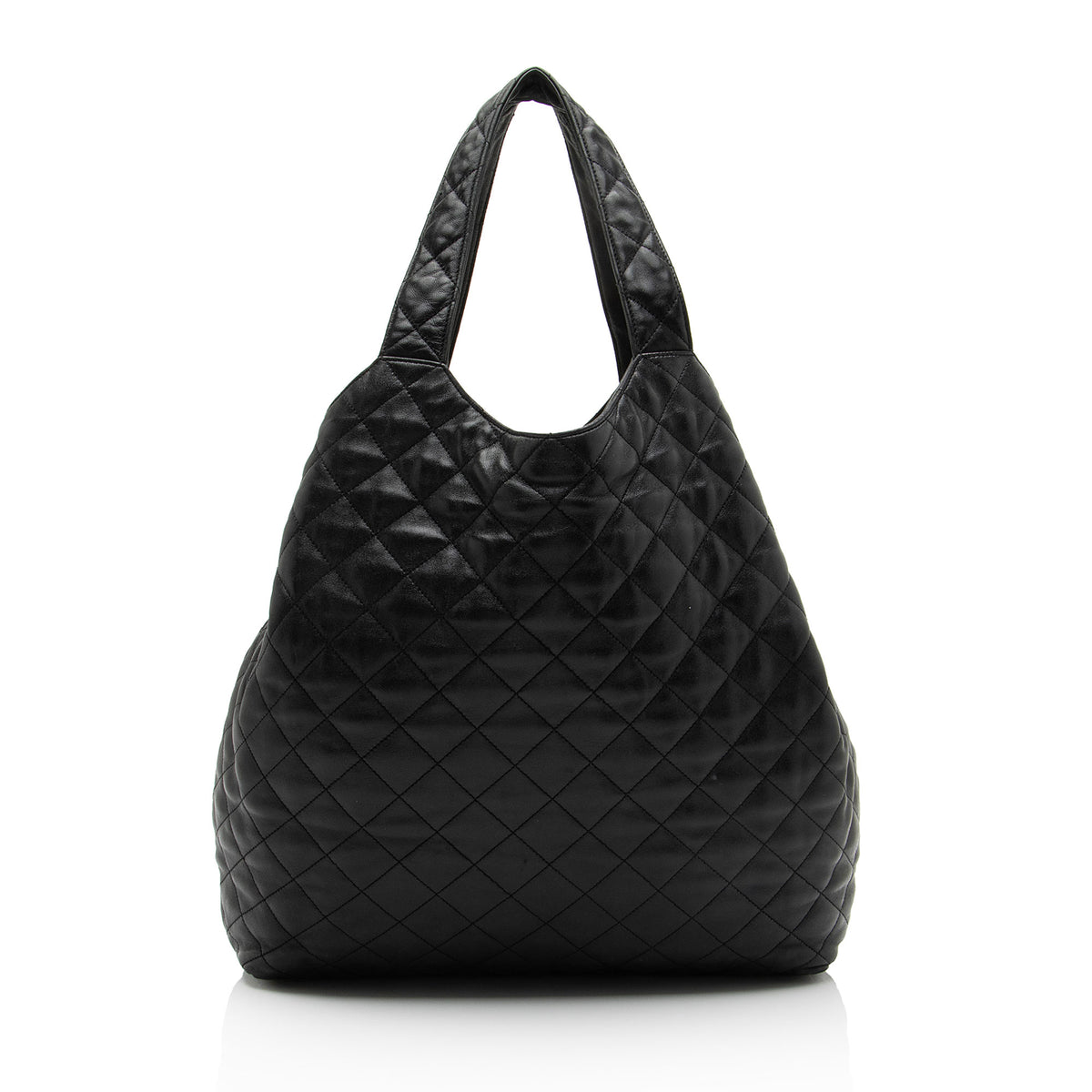 Saint Laurent Quilted Lambskin Monogram Icare Maxi Shopping Tote