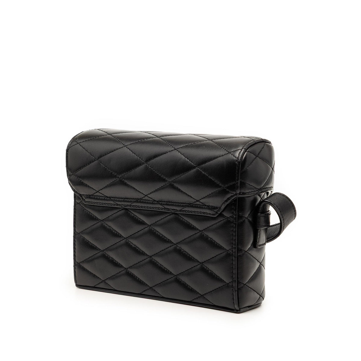 Saint Laurent Quilted Lambskin Monogram June Box Bag