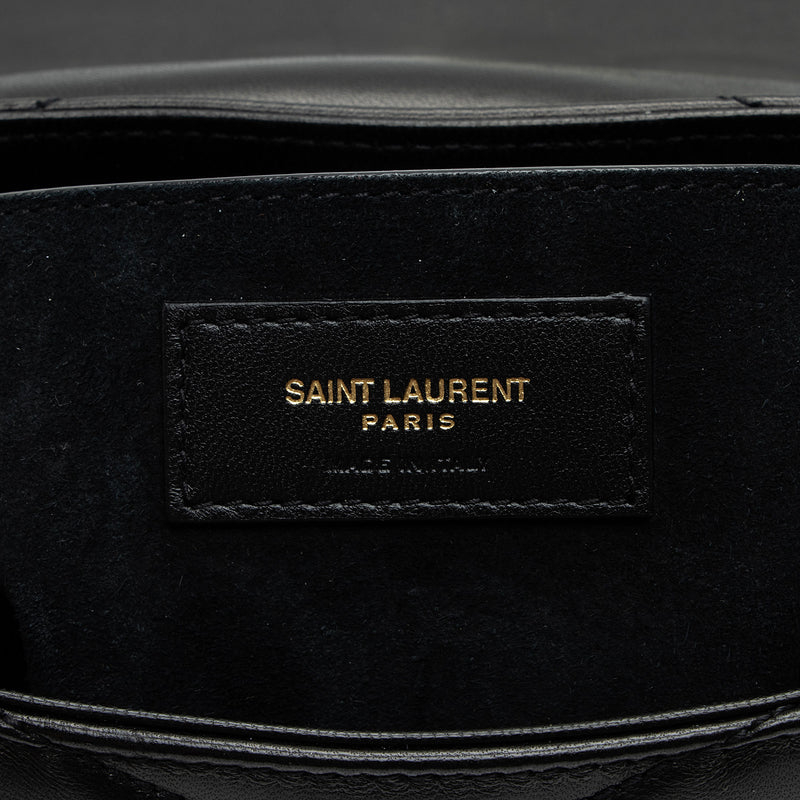 Saint Laurent Quilted Lambskin Monogram Le 57 Hobo (SHF-46zvkL)