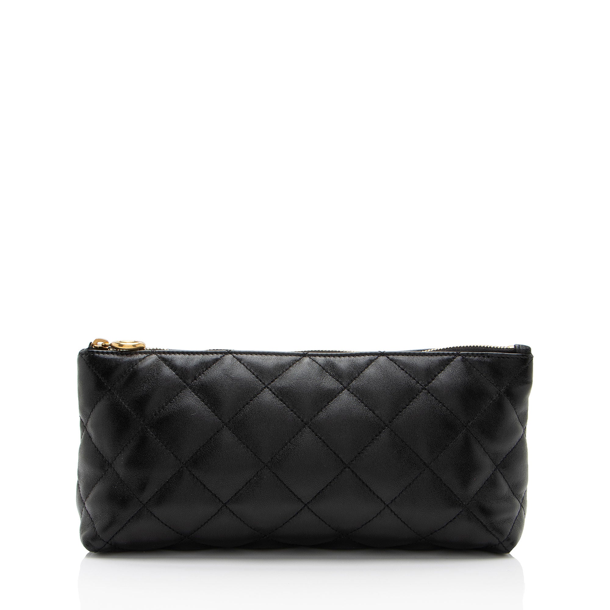 Saint Laurent Quilted Lambskin Pouch (SHF-kFI2cG)