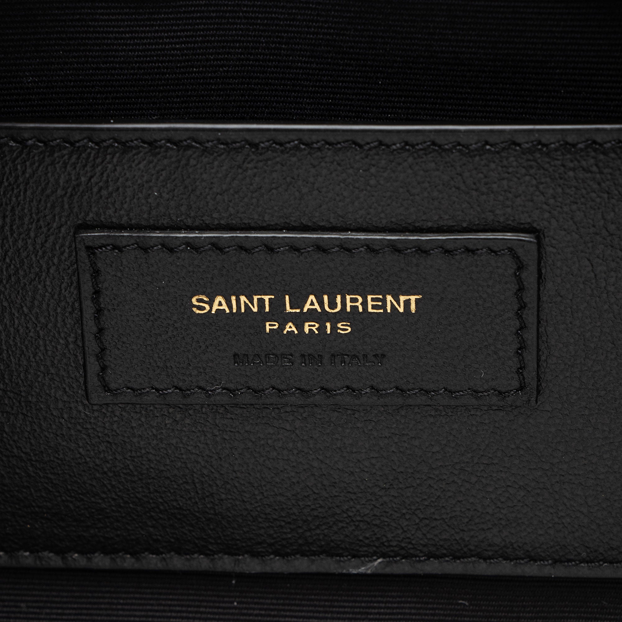 Saint Laurent Quilted Lambskin Pouch