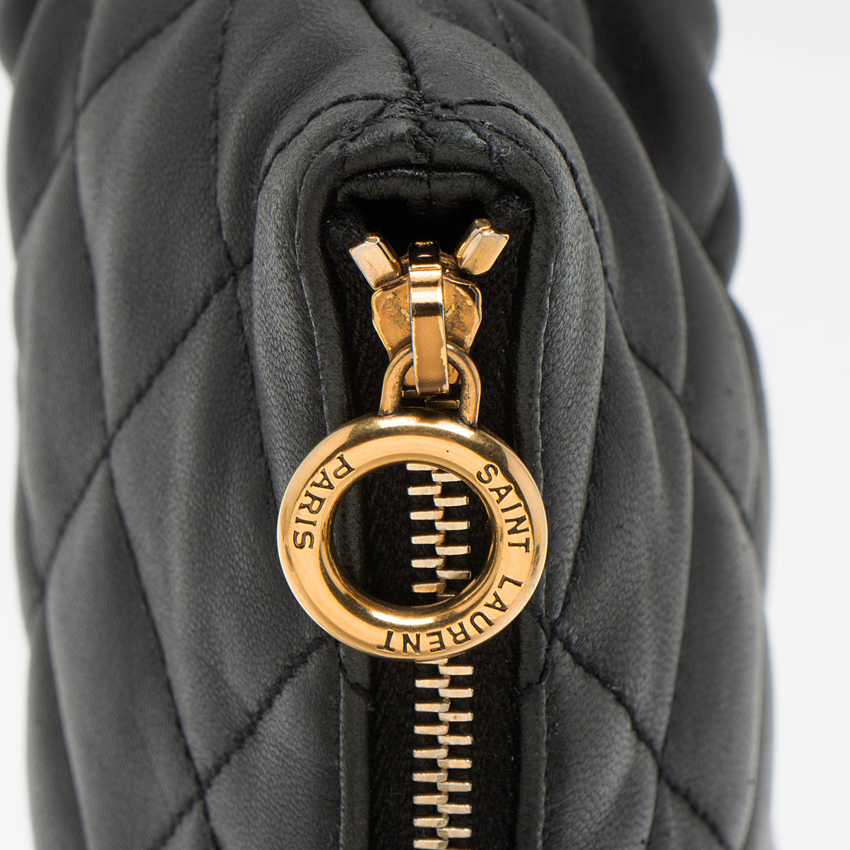 Saint Laurent Quilted Lambskin Pouch