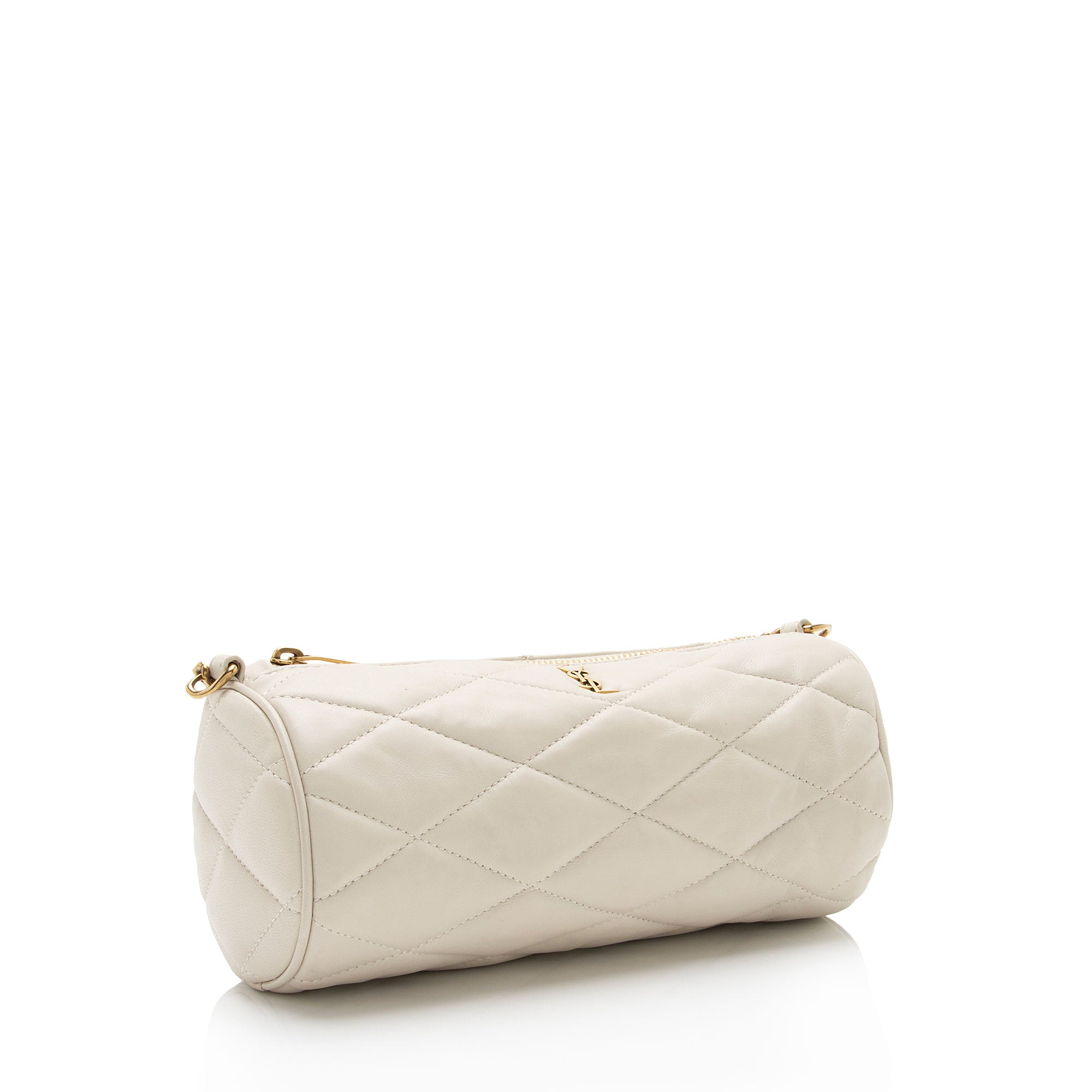 Saint Laurent Quilted Lambskin Sade Mini Tube Bag (SHF-SBssyh)