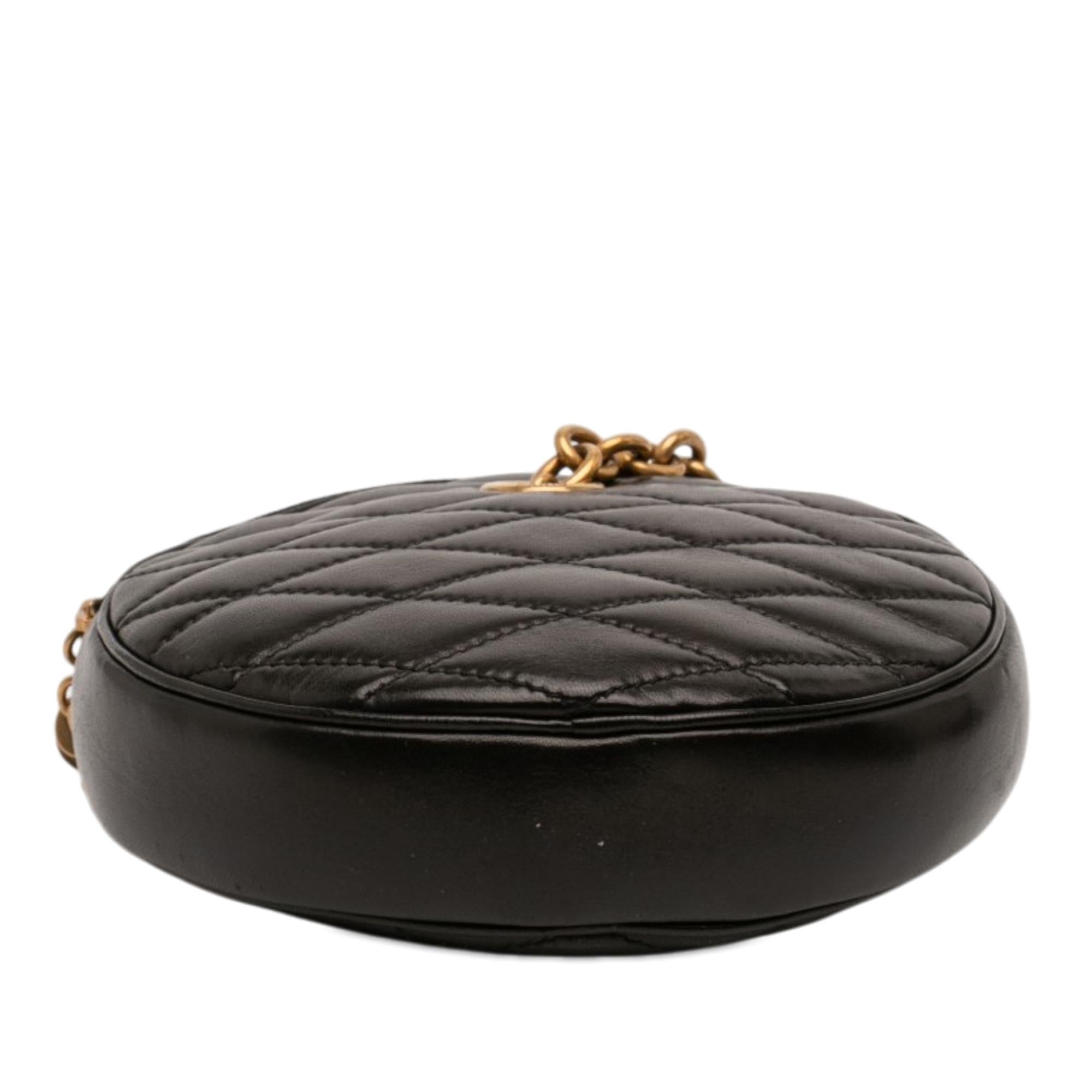 Saint Laurent Quilted Le Maillon Round Tassel Chain Crossbody