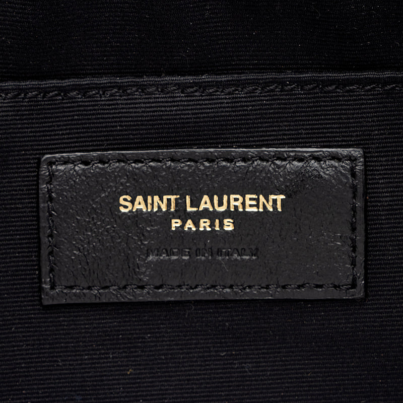 Saint Laurent Raffia Calfskin Monogram Lou Camera Bag (SHF-PUUOKP)