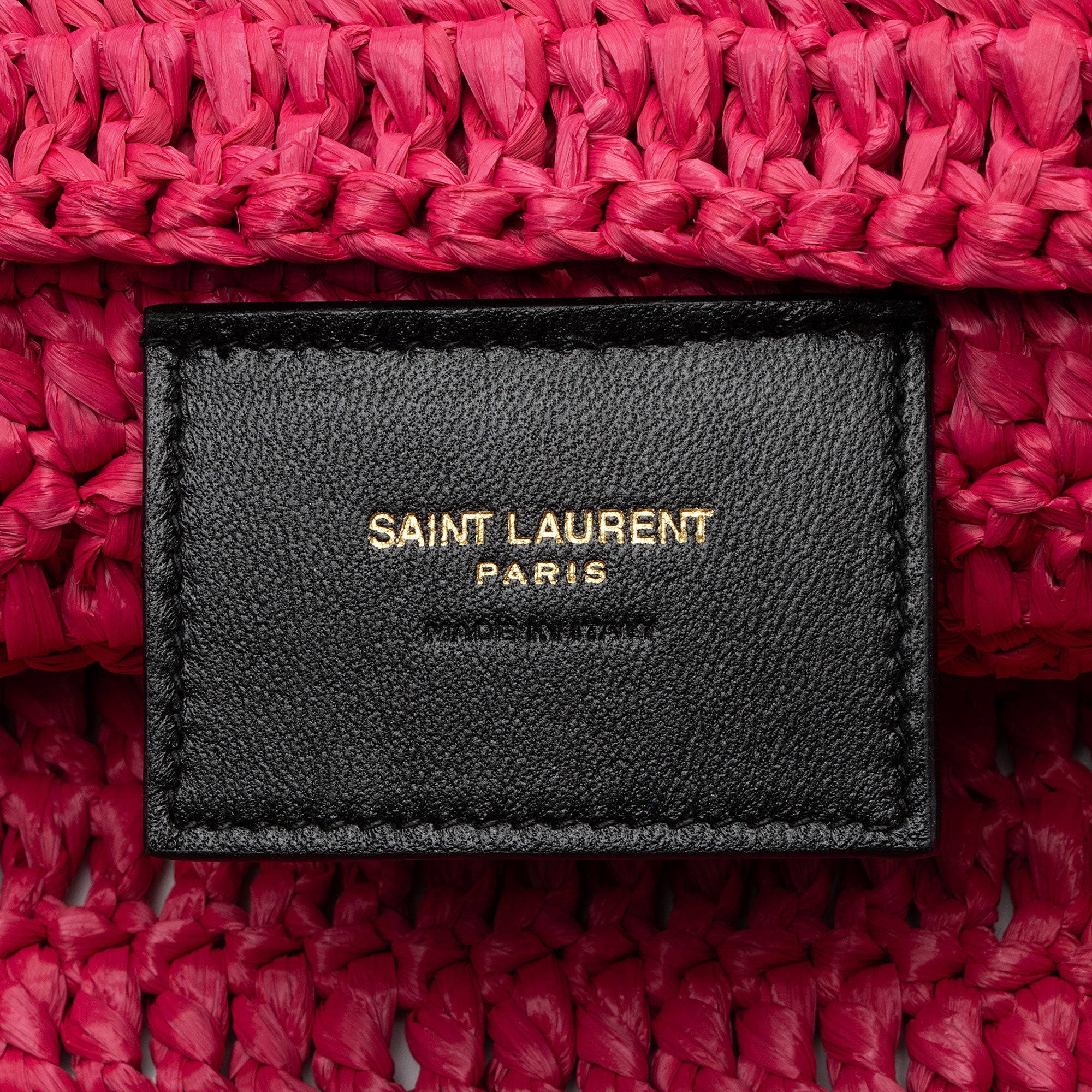 Saint Laurent Raffia Crochet Rive Gauche Tote