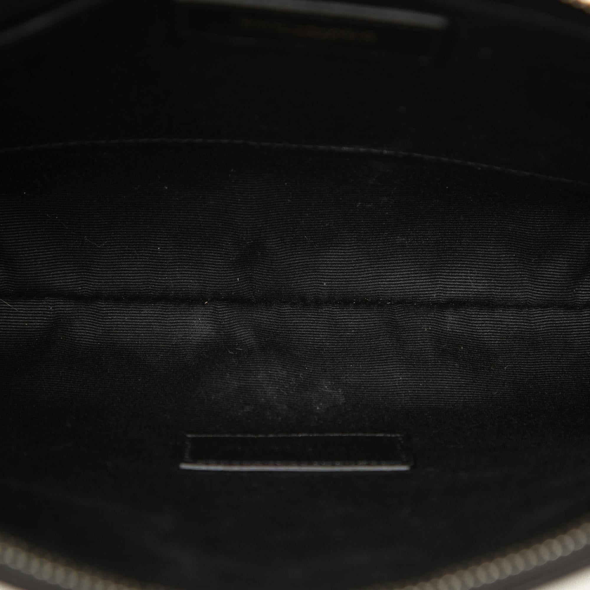 Saint Laurent Raffia Rive Gauche Clutch