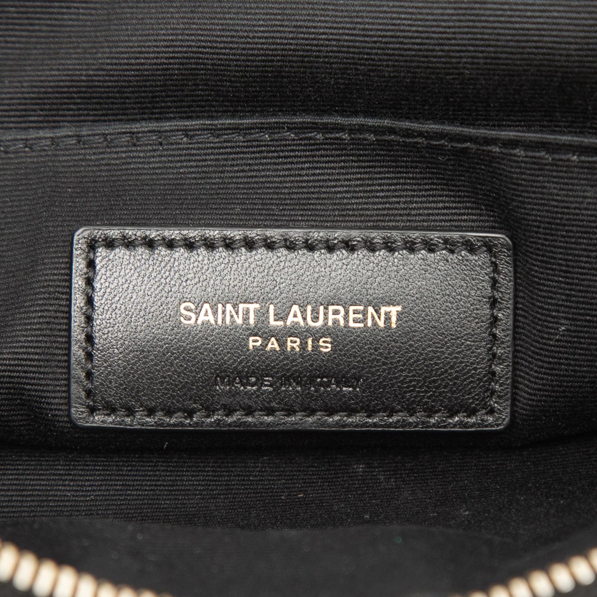 Saint Laurent Raffia Rive Gauche Clutch