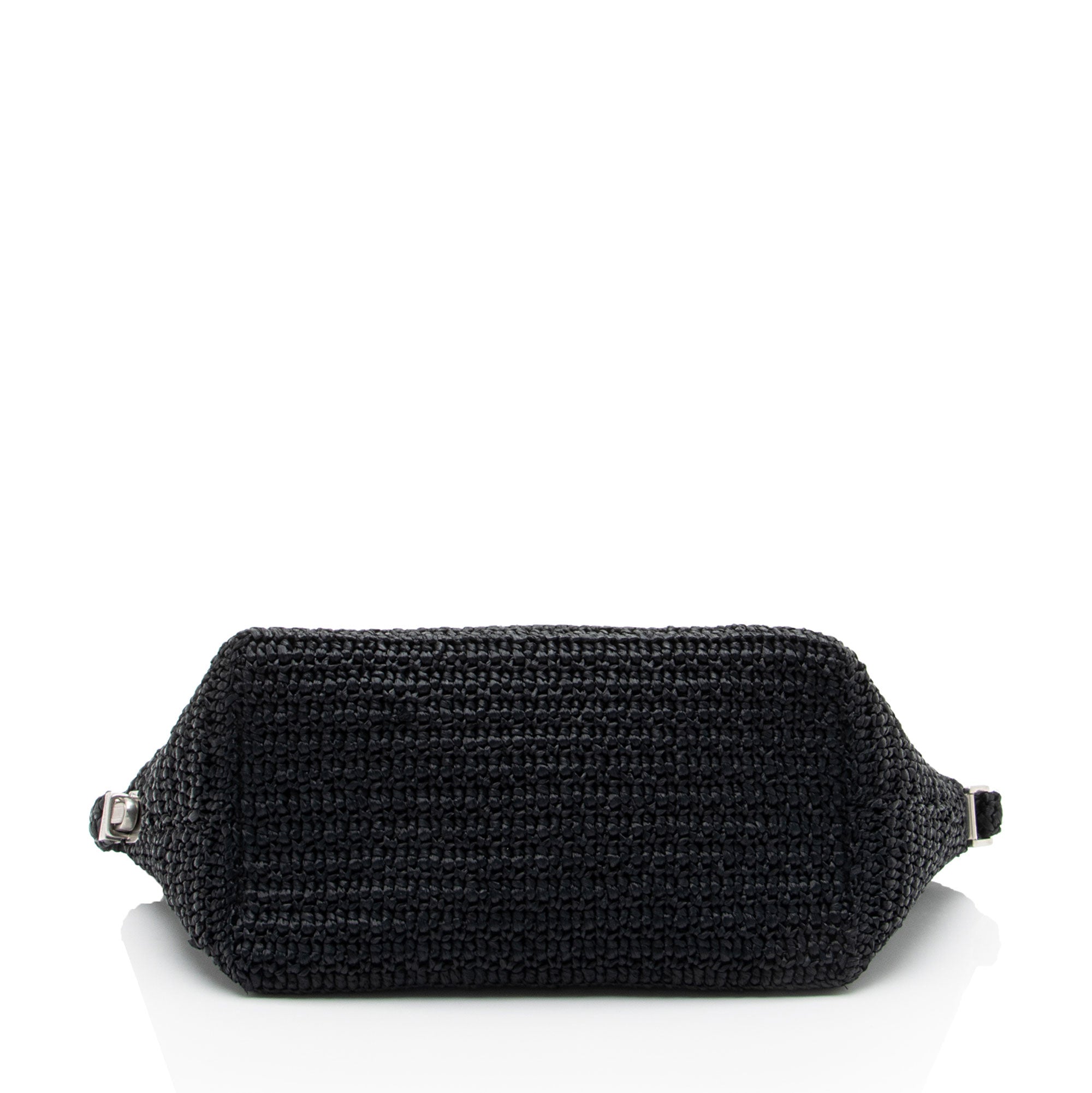 Saint Laurent Raffia Le Tuc Shoulder Bag