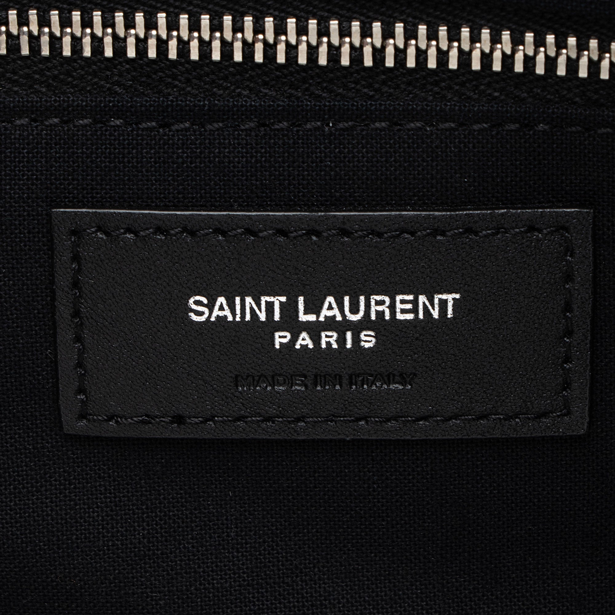 Saint Laurent Raffia Le Tuc Shoulder Bag