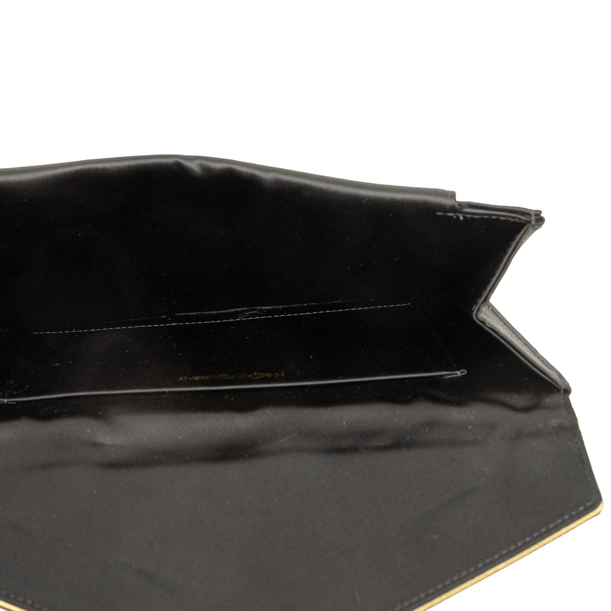 Saint Laurent Satin Envelope Clutch
