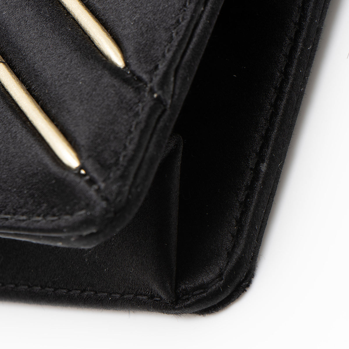 Saint Laurent Satin Monogram Gaby Chain Envelope Bag