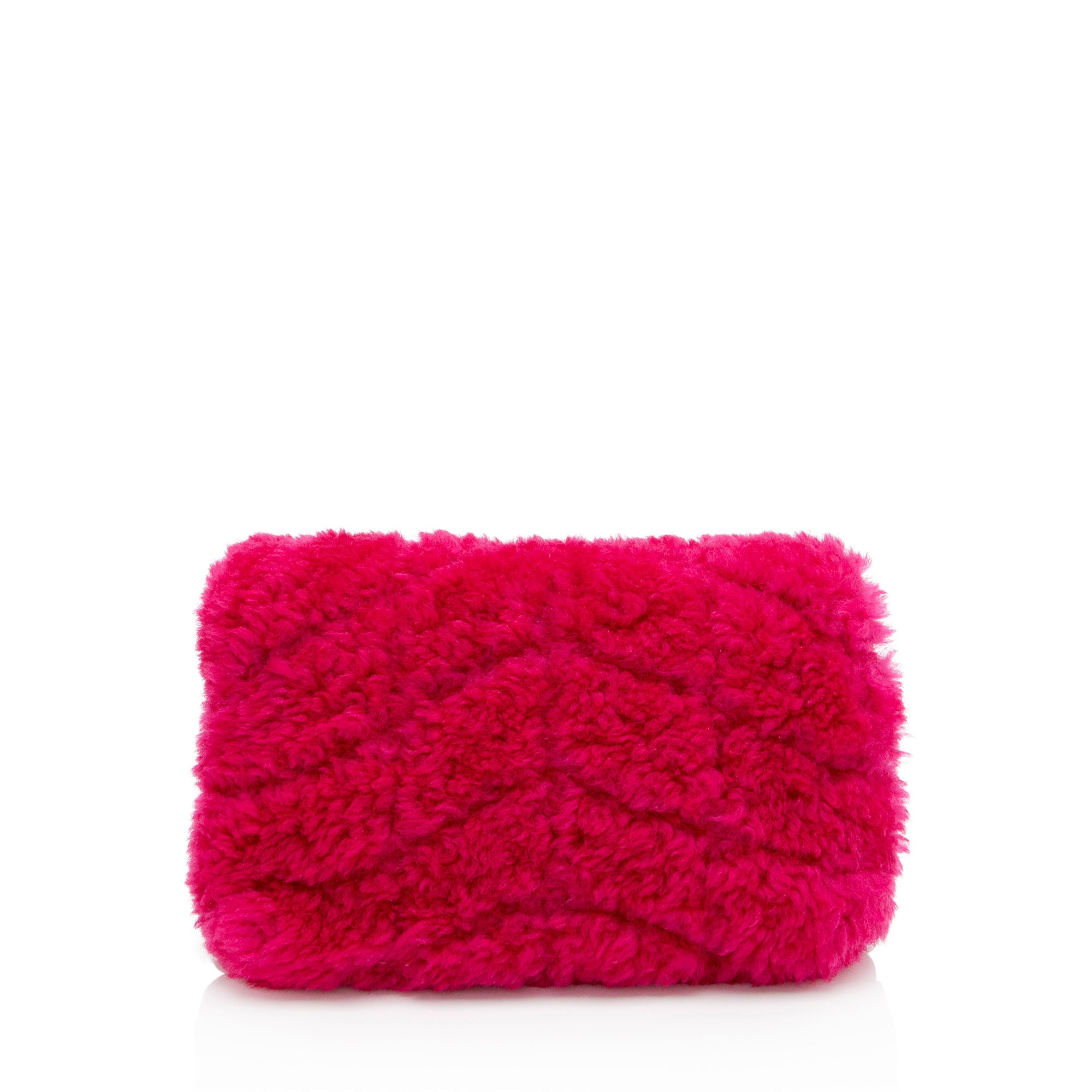 Saint Laurent Shearling Puffer LouLou Clutch (SHF-ykqS9v)