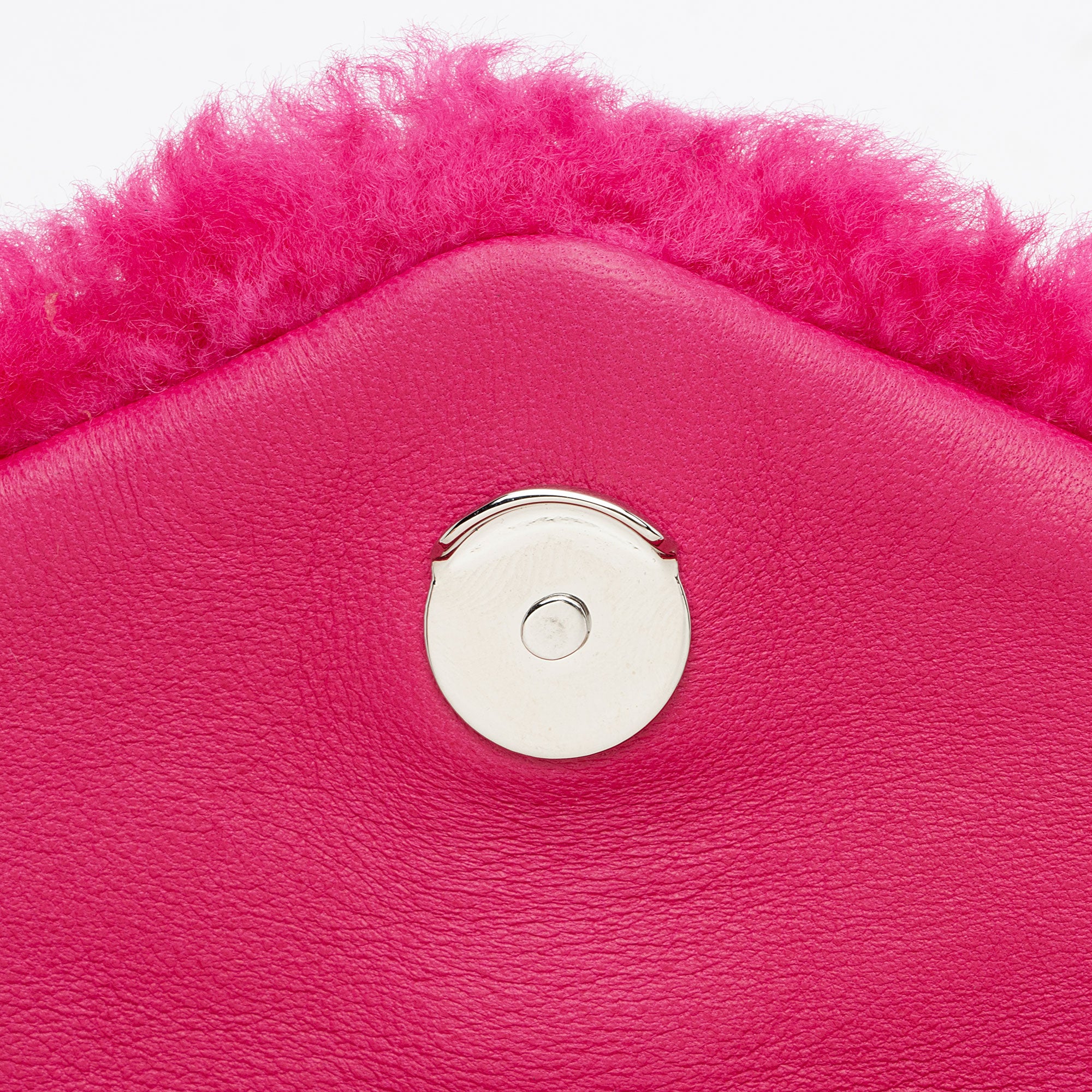 Saint Laurent Shearling Puffer LouLou Clutch (SHF-ykqS9v)