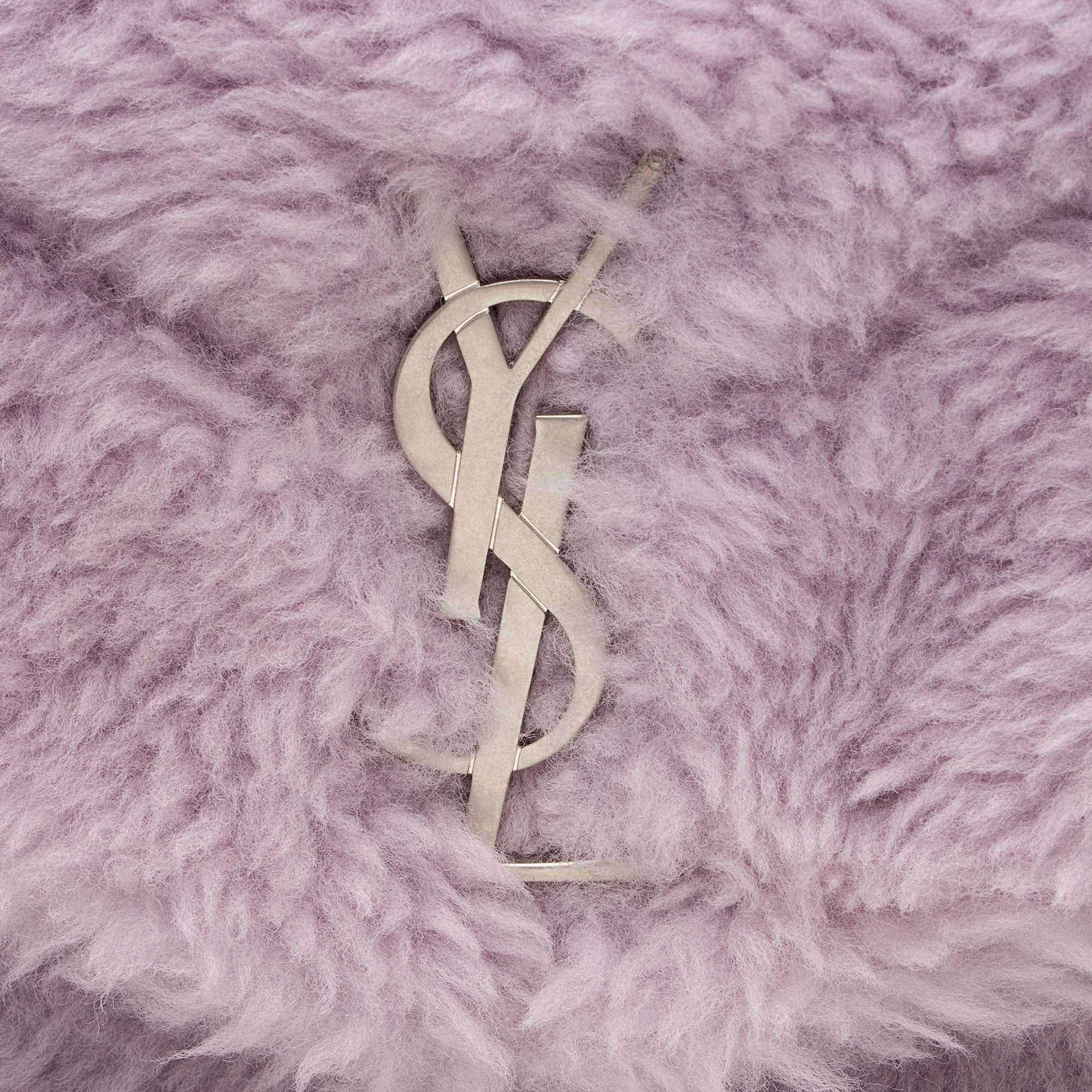 Saint Laurent Shearling Puffer LouLou Small Shoulder Bag (SHF-cAezS0)