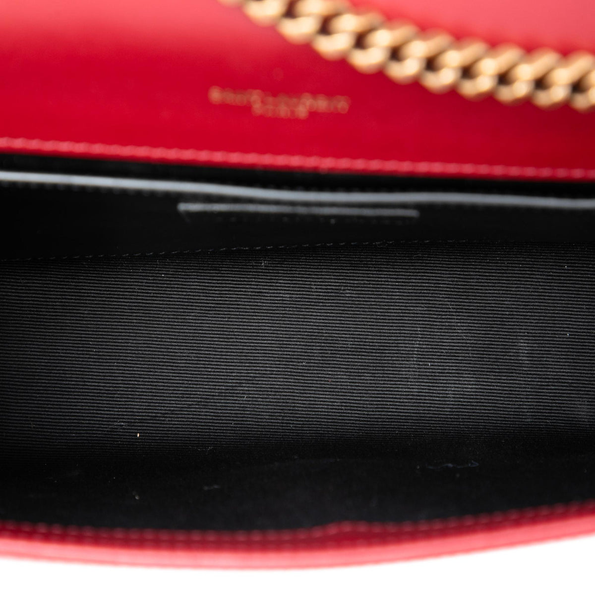 Saint Laurent Small Bicolor Lambskin and Patent Monogram Kate Chain Shoulder Bag