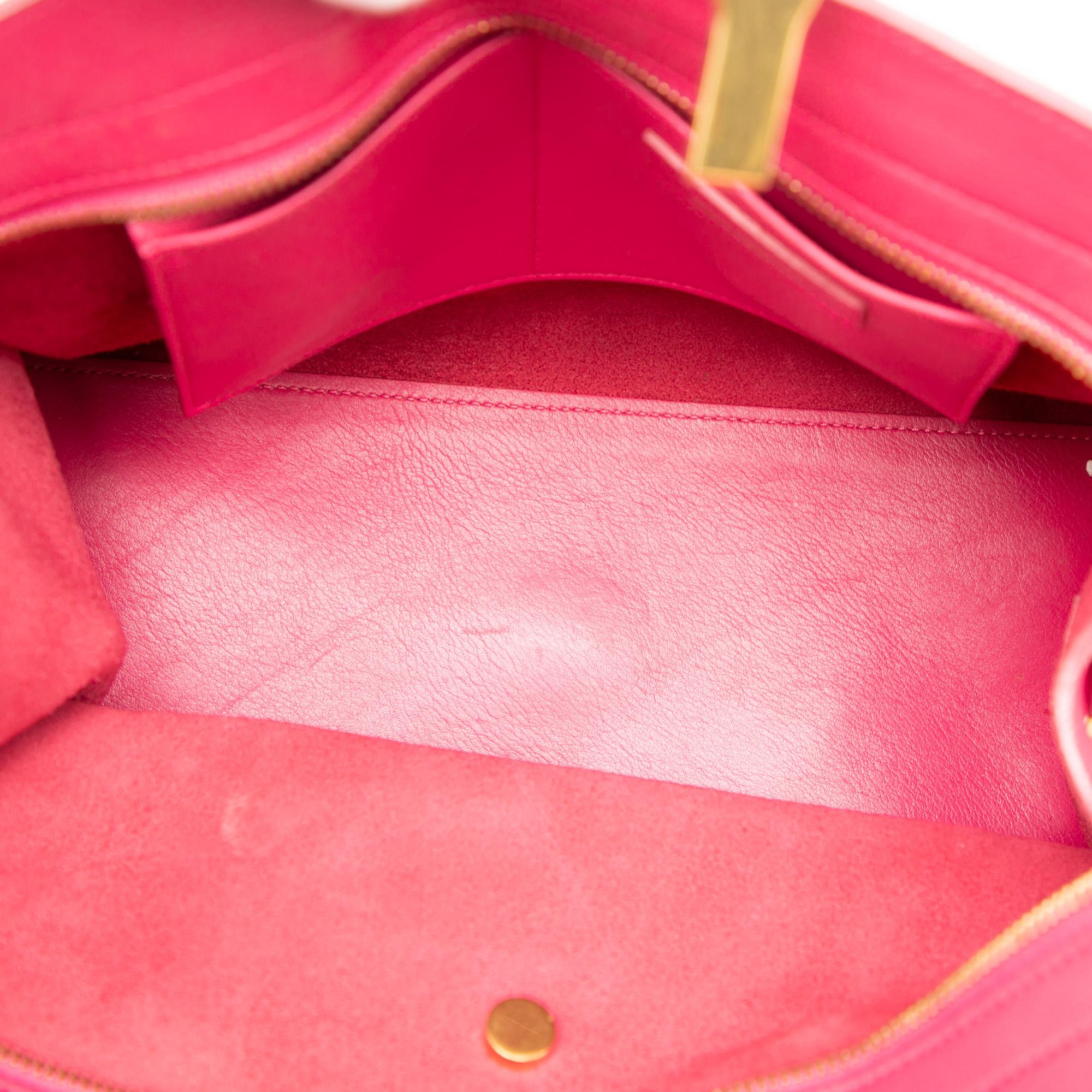 Saint Laurent Small Calfskin Cabas Chyc Satchel