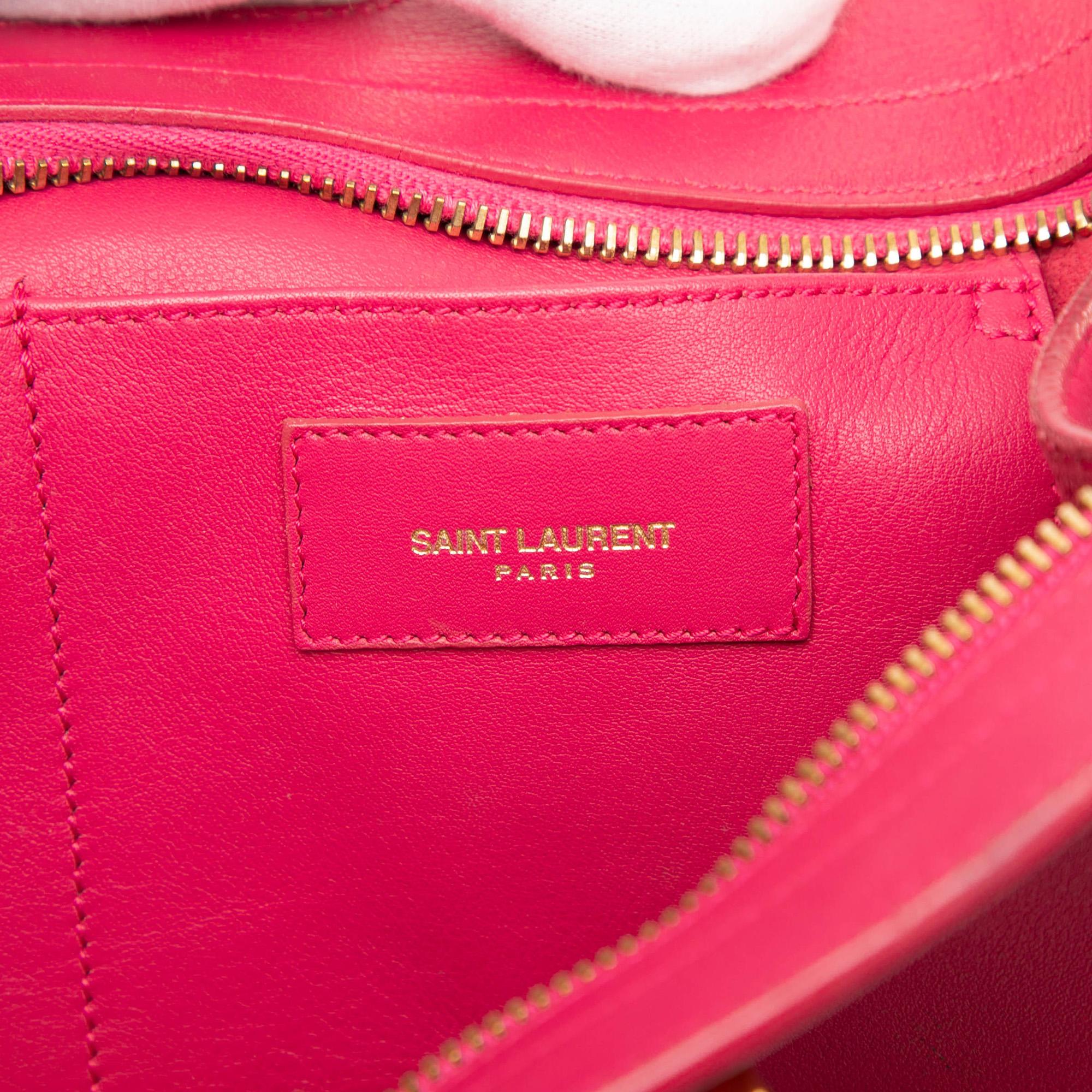 Saint Laurent Small Calfskin Cabas Chyc Satchel