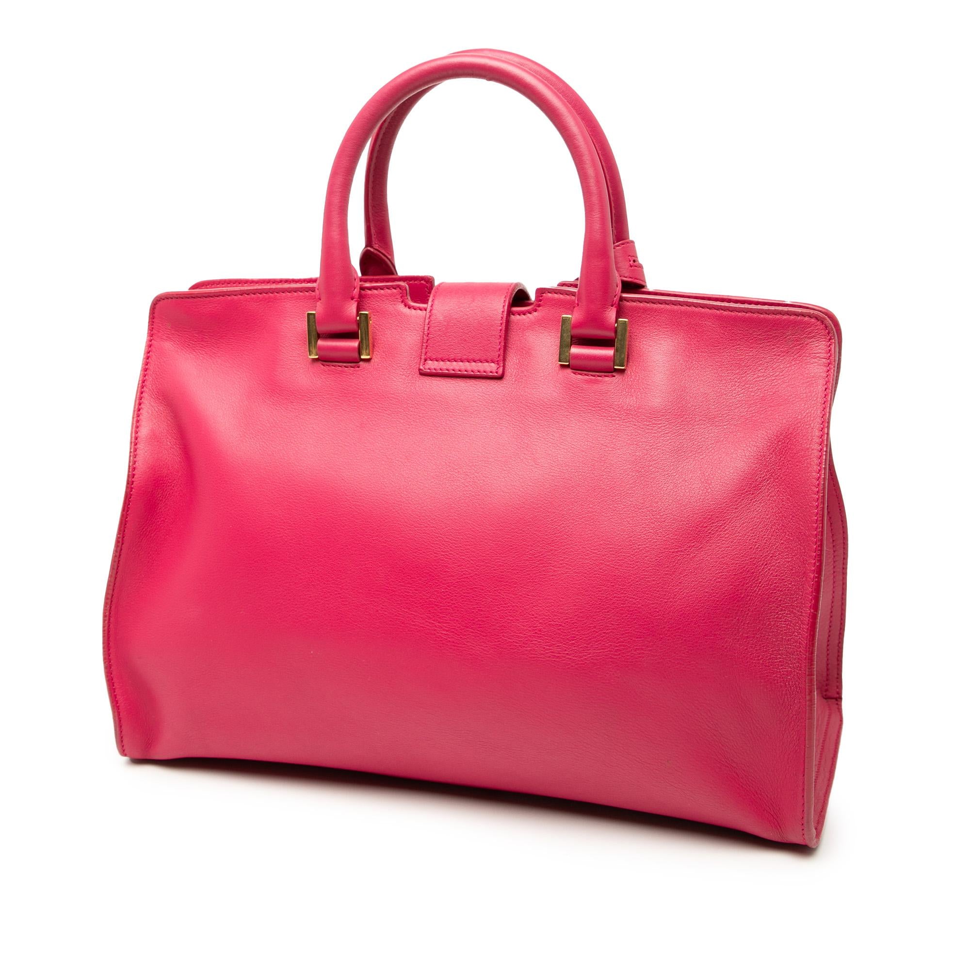 Saint Laurent Small Calfskin Cabas Chyc Satchel