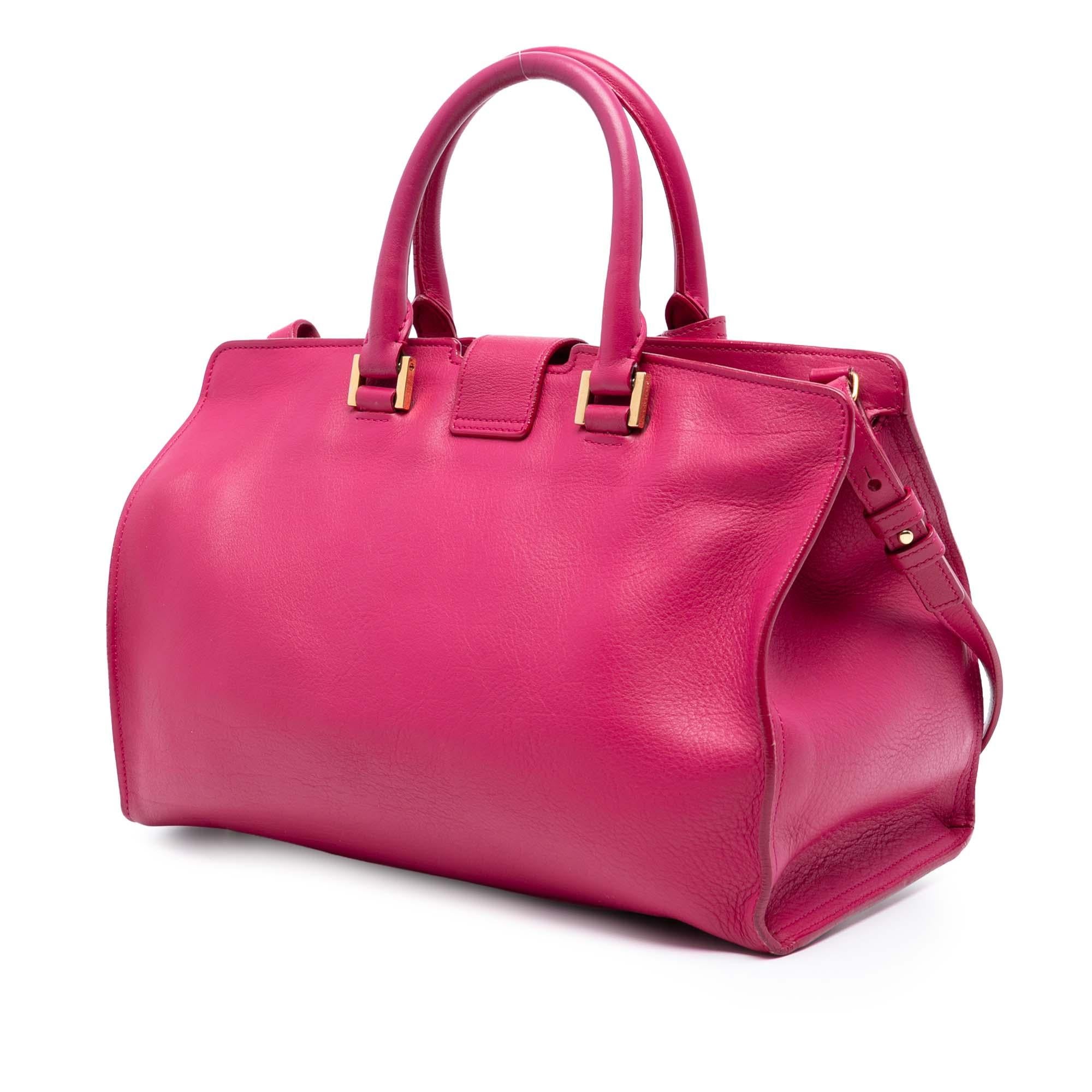 Saint Laurent Small Calfskin Cabas Chyc Satchel