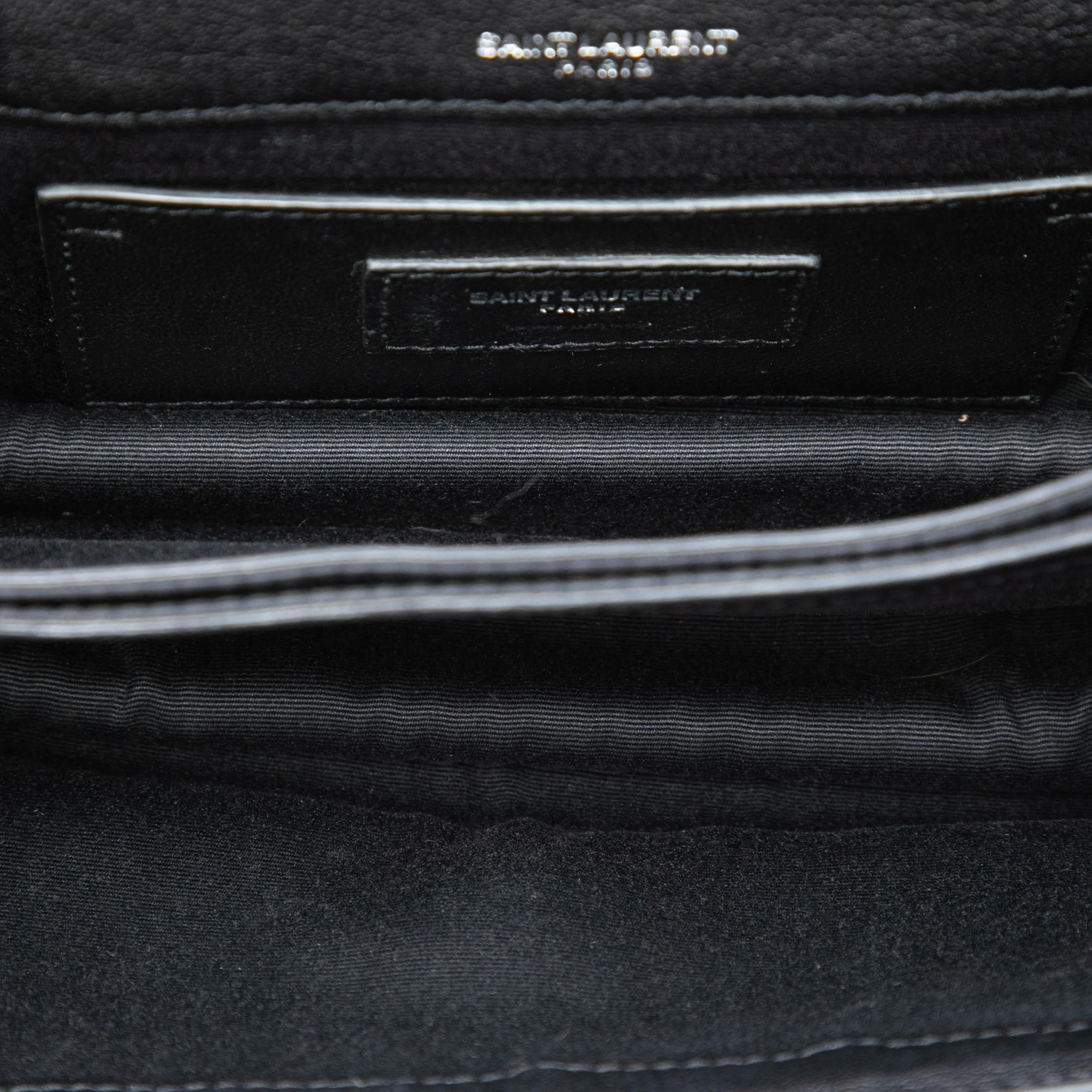Saint Laurent Small Calfskin Monogram Sunset Crossbody