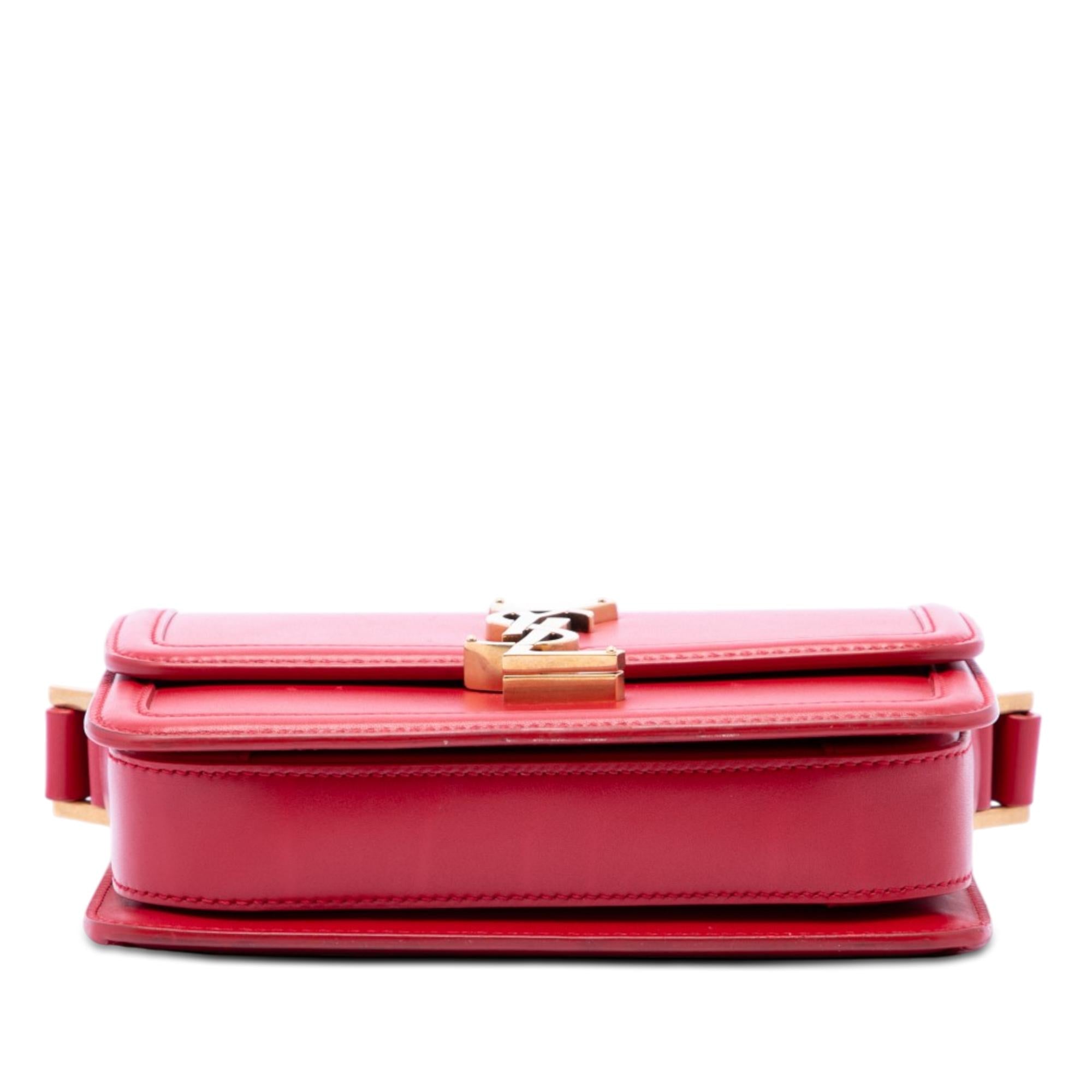 Saint Laurent Small Calfskin Solferino Satchel In Box