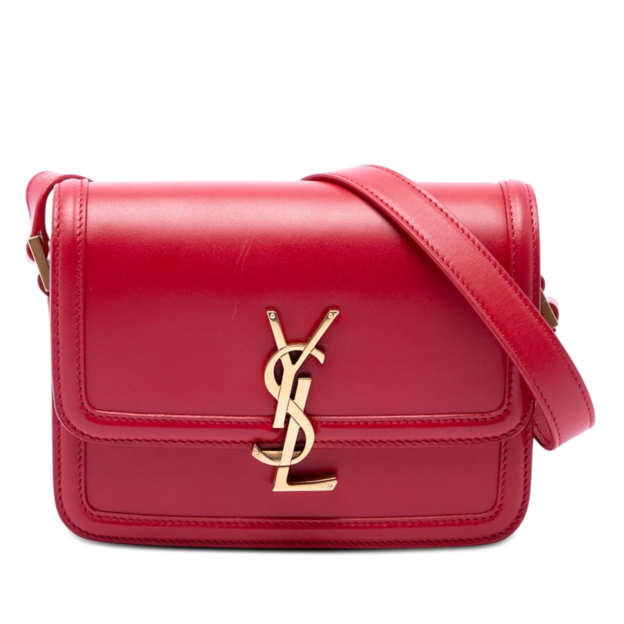 Saint Laurent Small Calfskin Solferino Satchel In Box