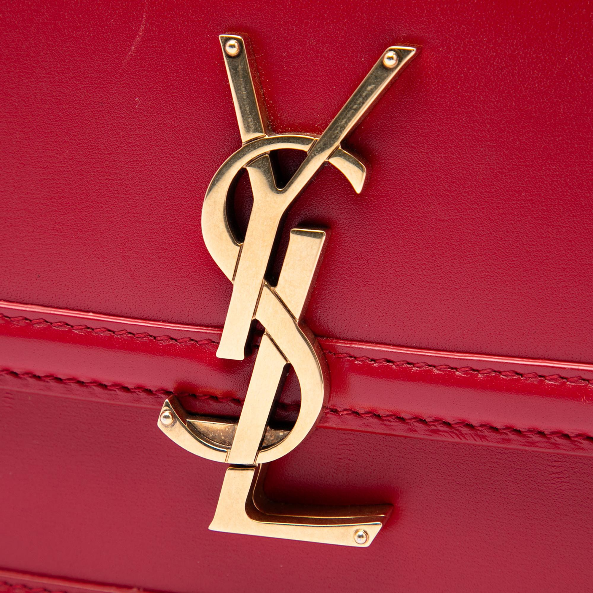 Saint Laurent Small Calfskin Solferino Satchel In Box