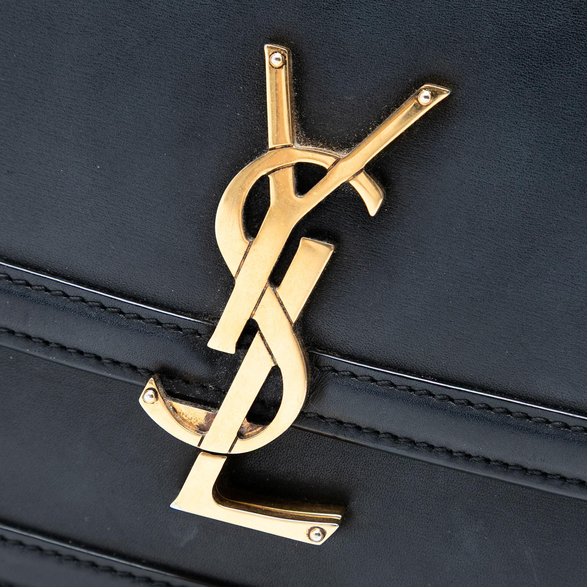 Saint Laurent Small Calfskin Solferino Satchel In Box