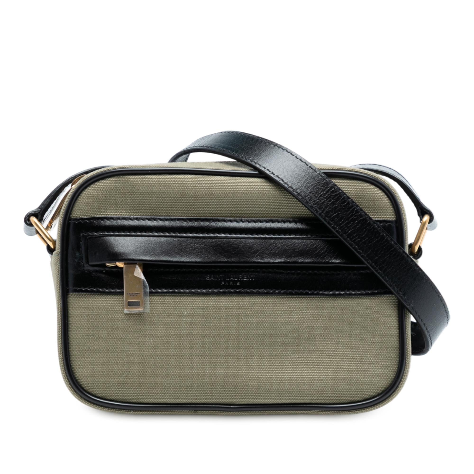 Saint Laurent Small Canvas Camp Camera Bag
