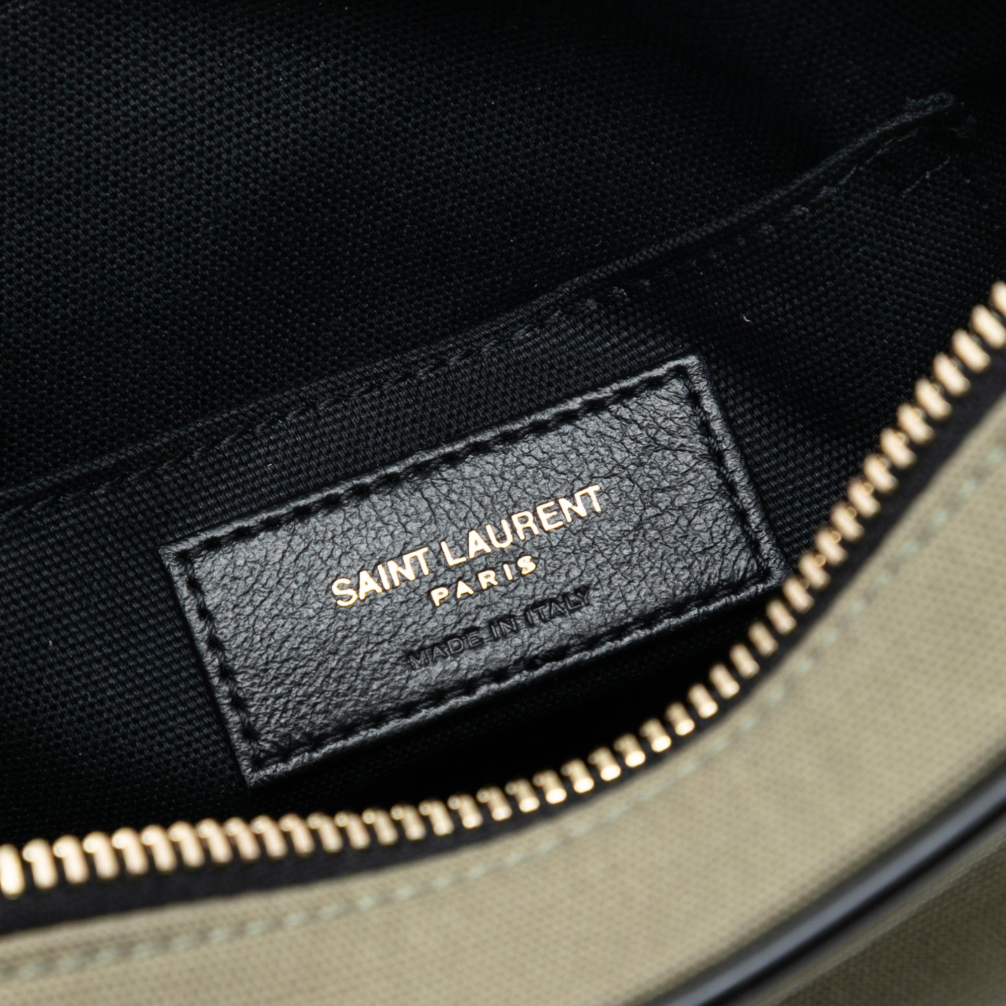 Saint Laurent Small Canvas Camp Camera Bag