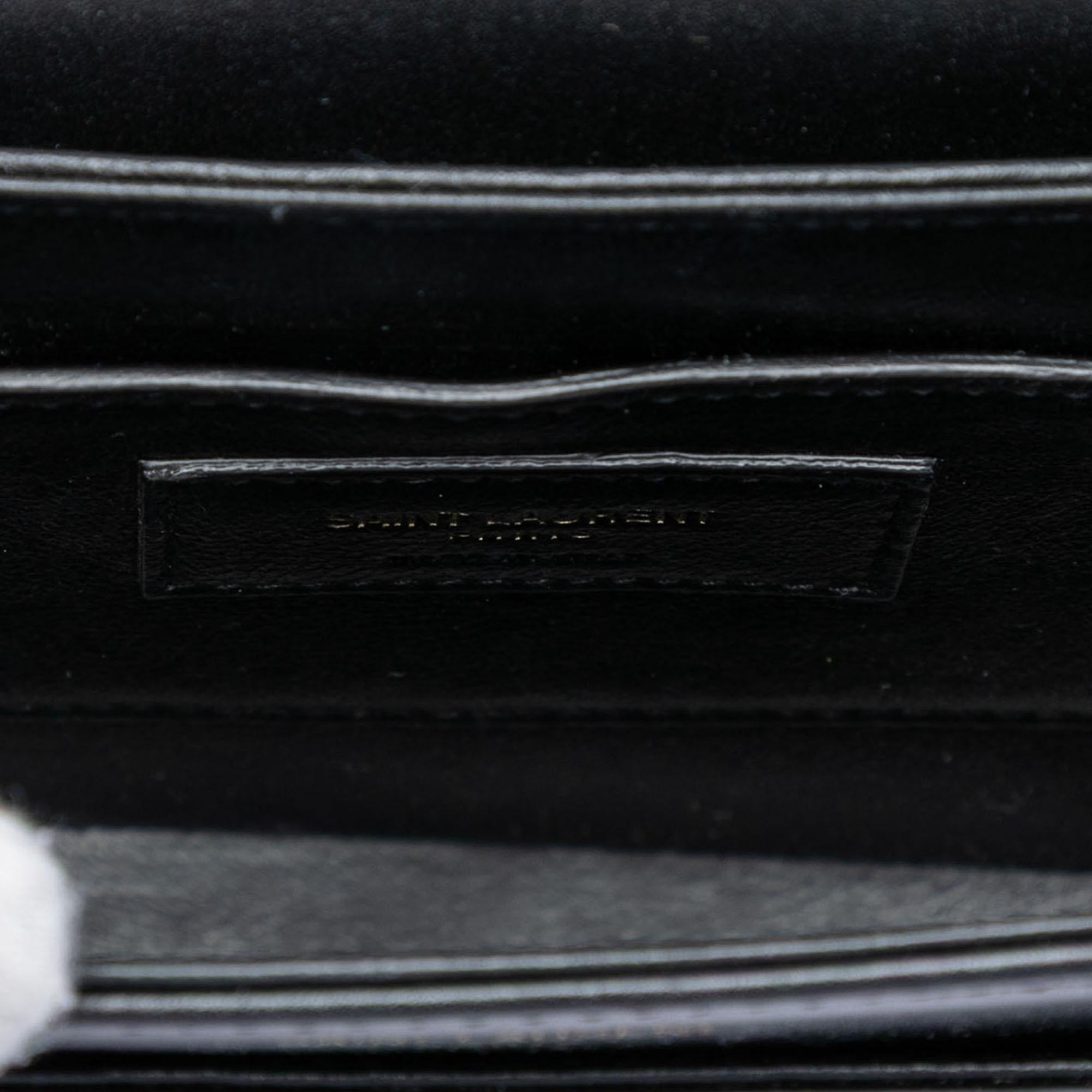 Saint Laurent Small Canvas Striped Solferino Satchel In Box