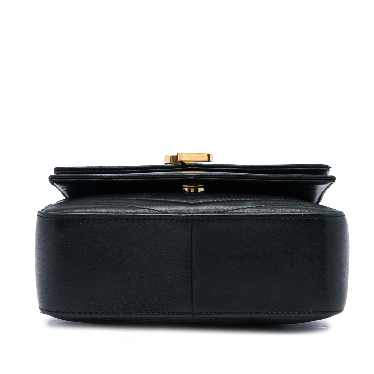 Saint Laurent Small Chevron Lambskin Monogram Sulpice Bag