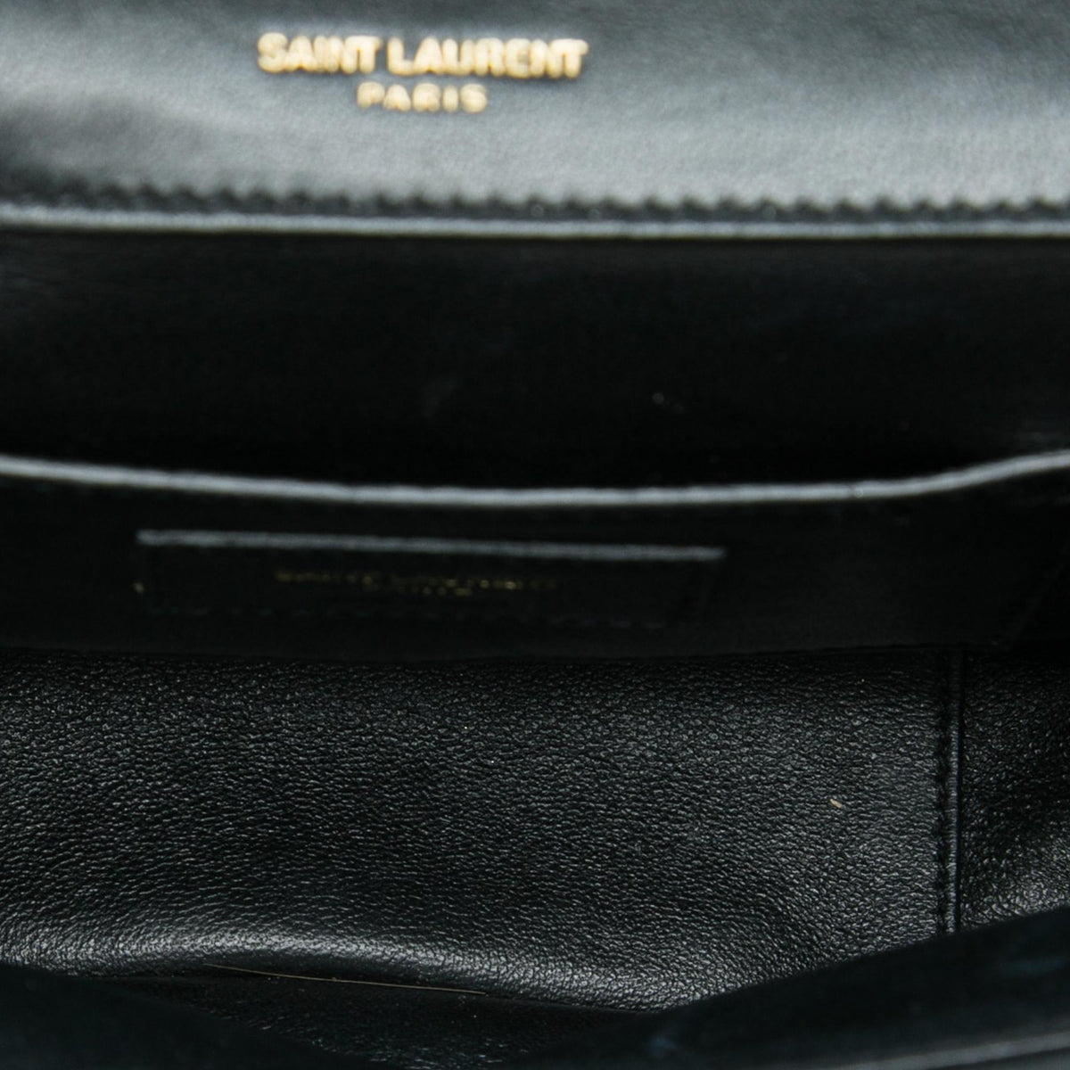 Saint Laurent Small Chevron Lambskin Monogram Sulpice Bag
