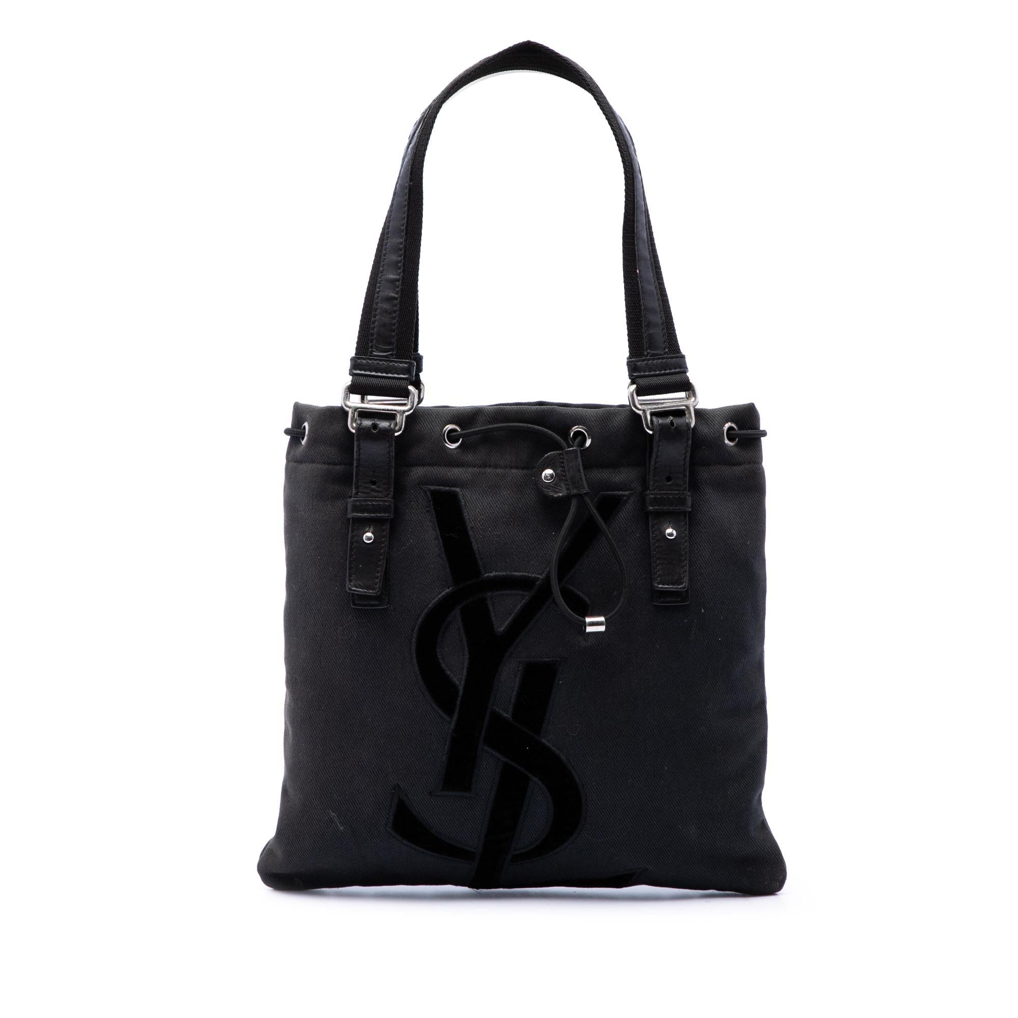 Saint Laurent Small Denim Monogram Kahala Tote