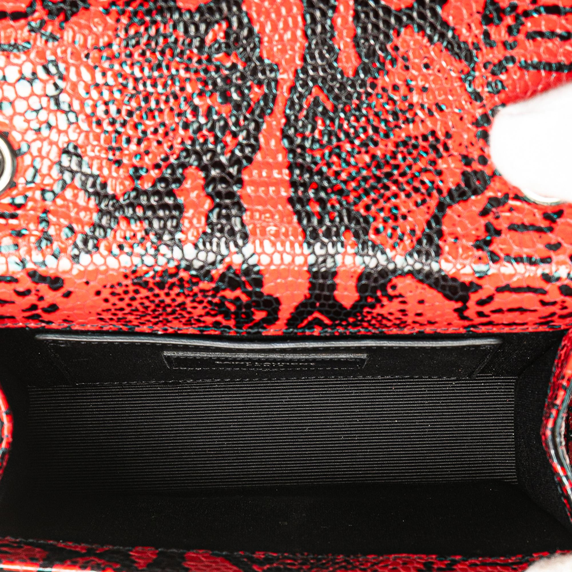Saint Laurent Small Embossed Calfskin Classic Monogram Kate Crossbody
