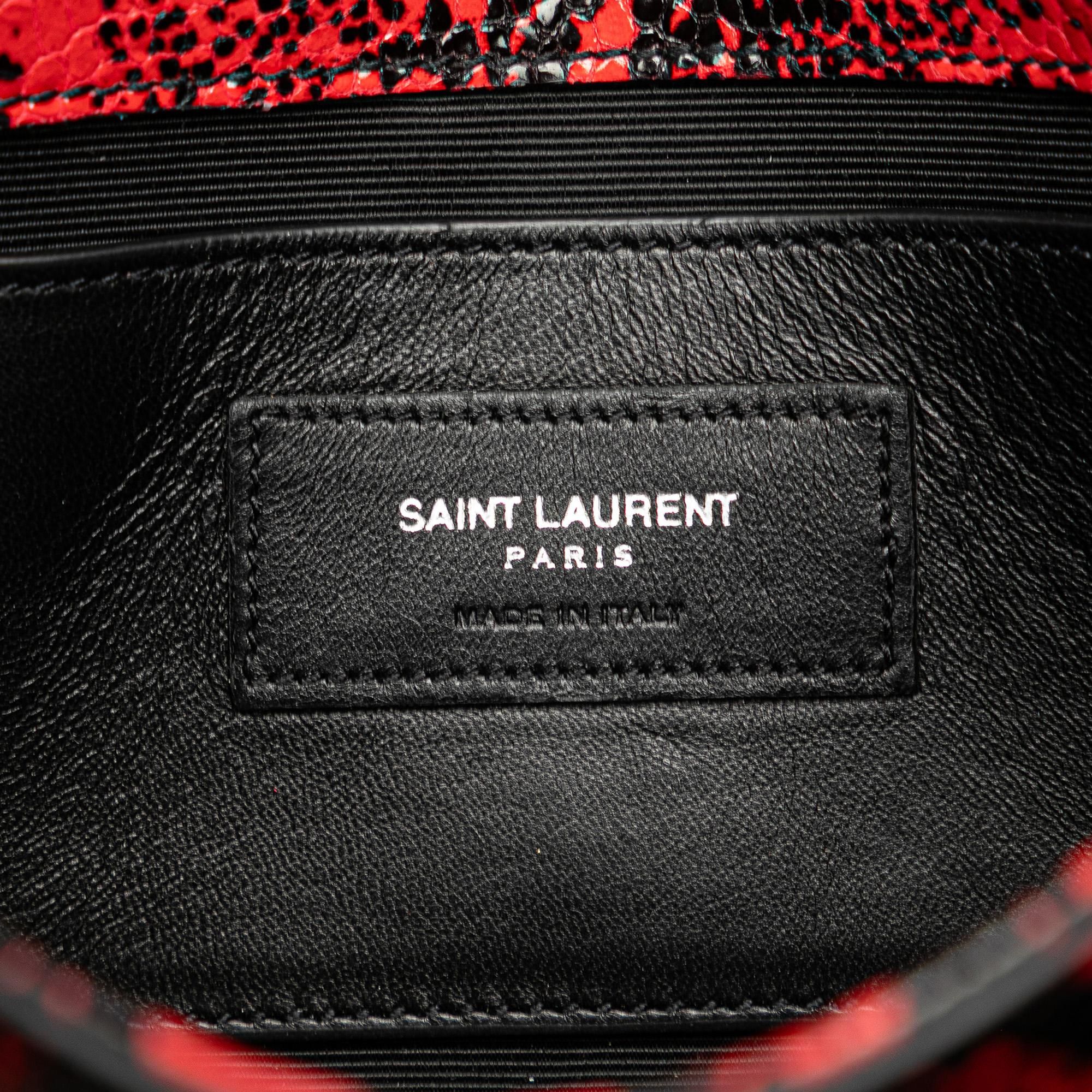Saint Laurent Small Embossed Calfskin Classic Monogram Kate Crossbody