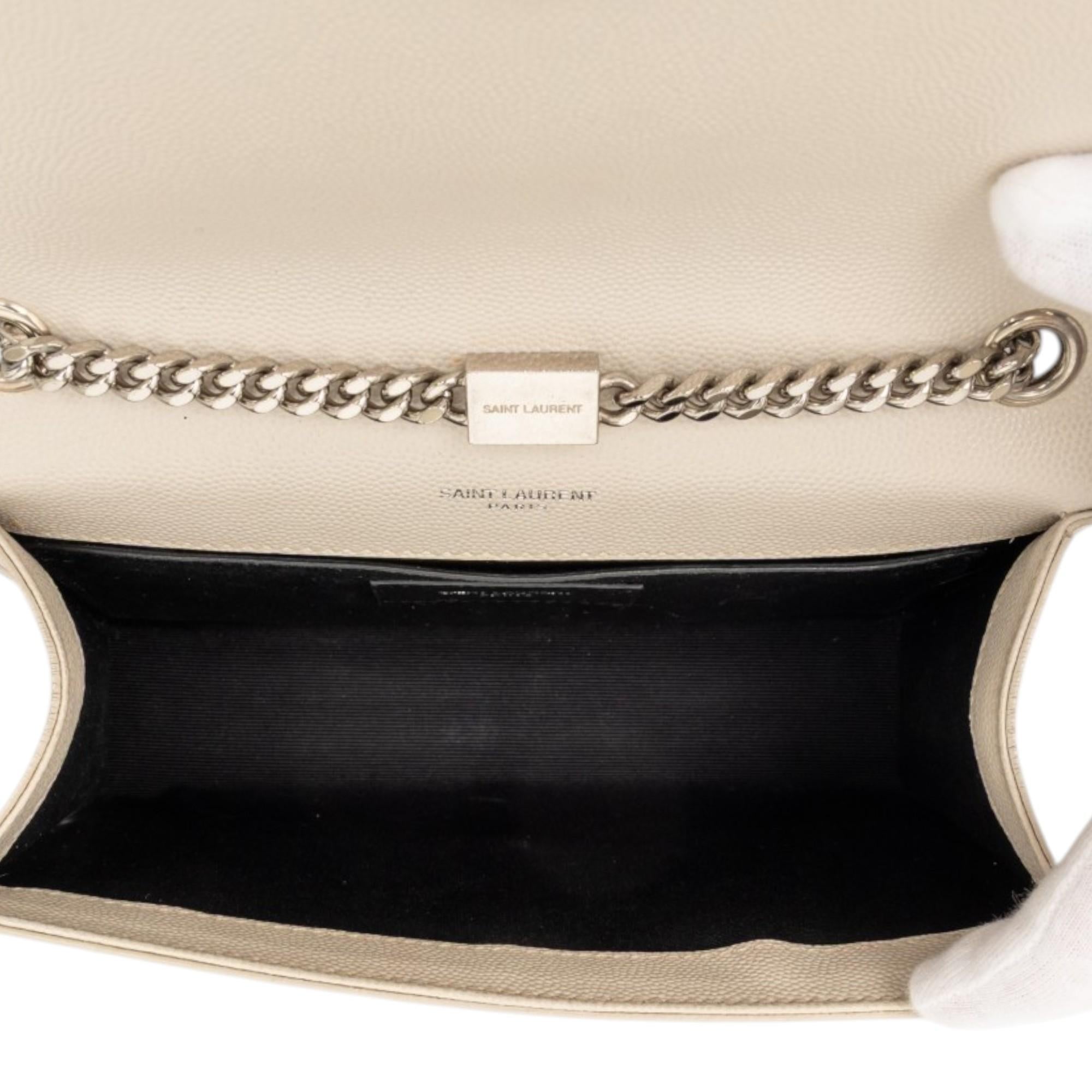 Saint Laurent Small Grain de Poudre Monogram Kate Tassel Crossbody