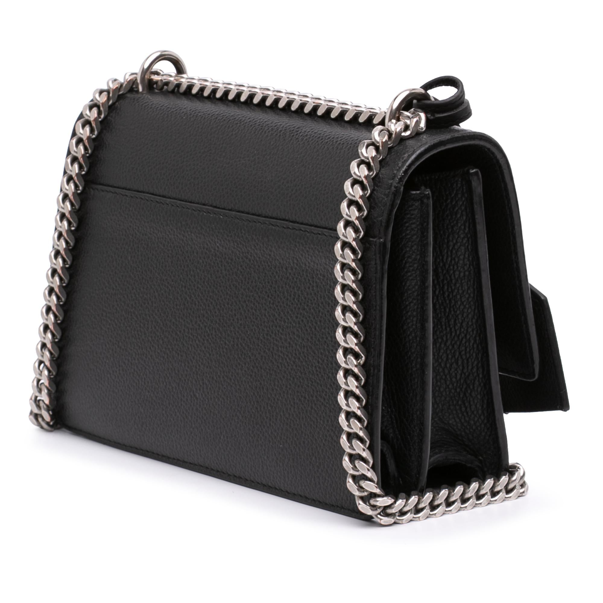 Saint Laurent Small Grained Calfskin Monogram Sunset Crossbody