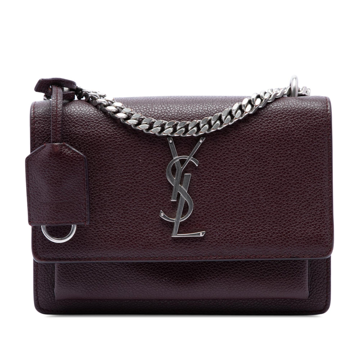 Saint Laurent Small Grained Calfskin Monogram Sunset Crossbody