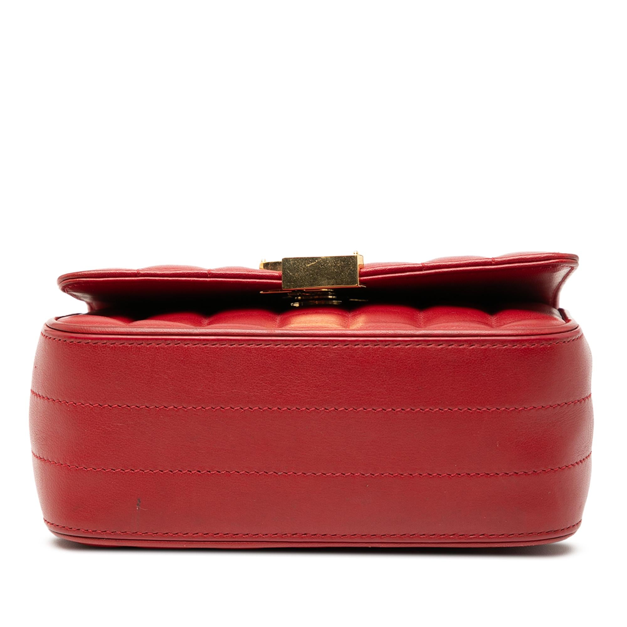 Saint Laurent Small Lambskin Monogram Vicky Chain Bag