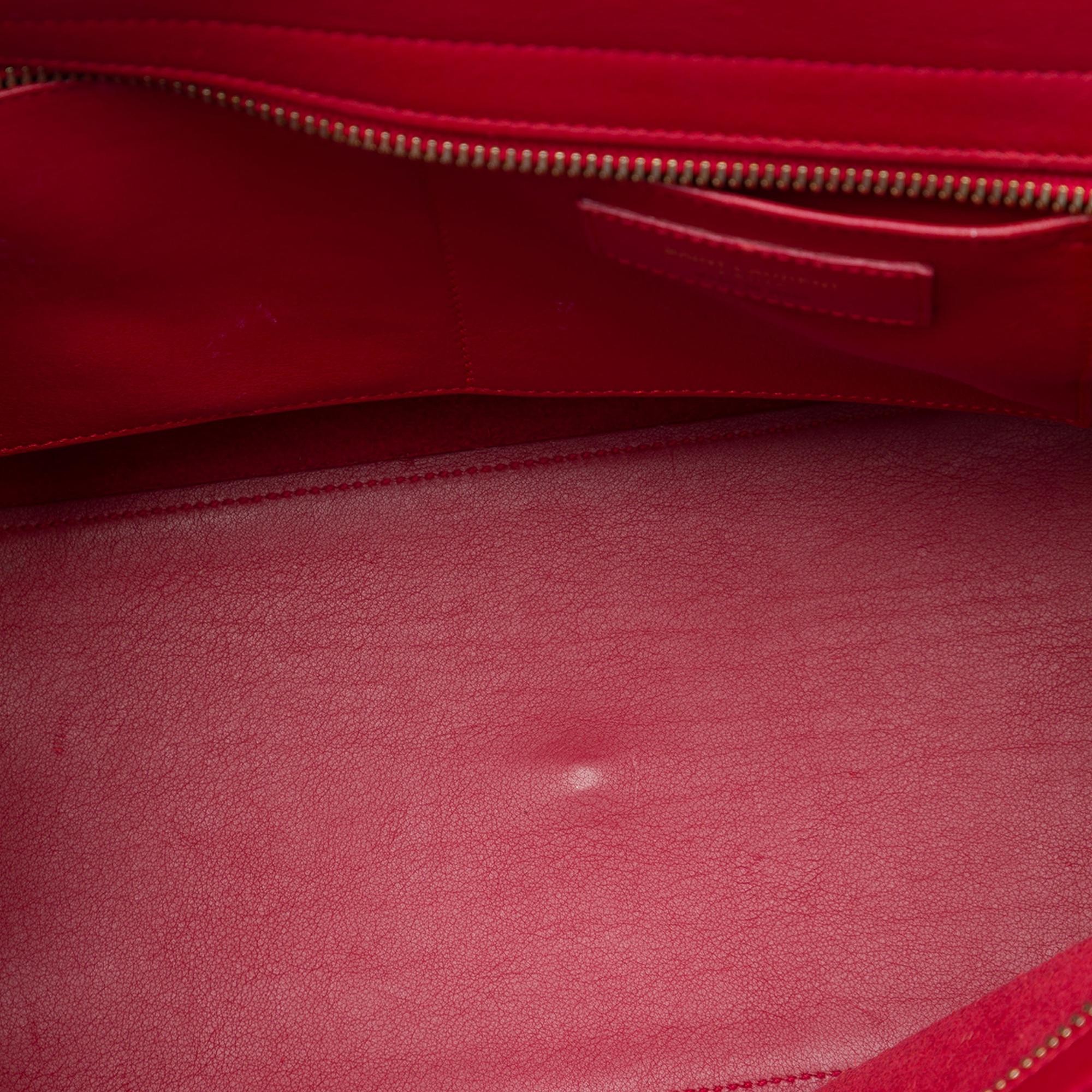 Saint Laurent Small Leather Monogram Downtown Cabas Satchel