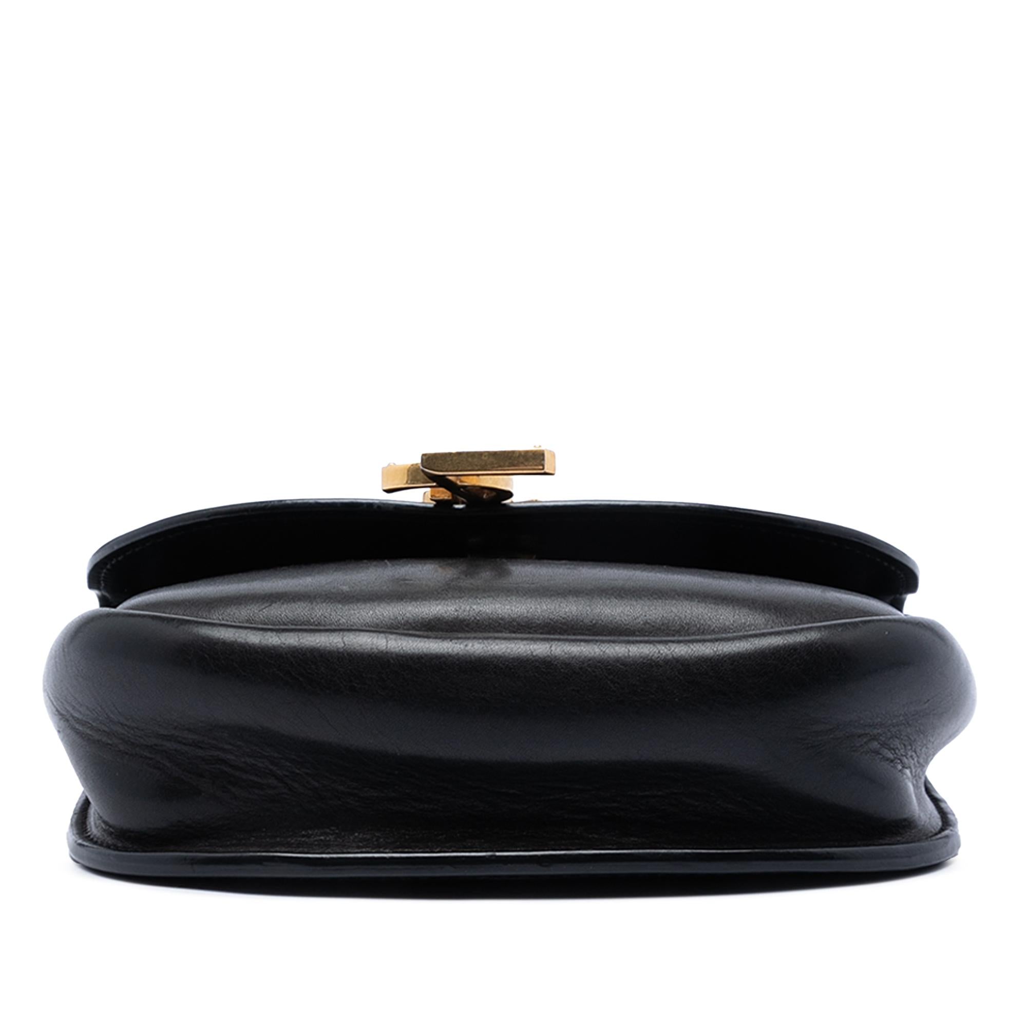 Saint Laurent Small Leather Monogram Kaia Crossbody