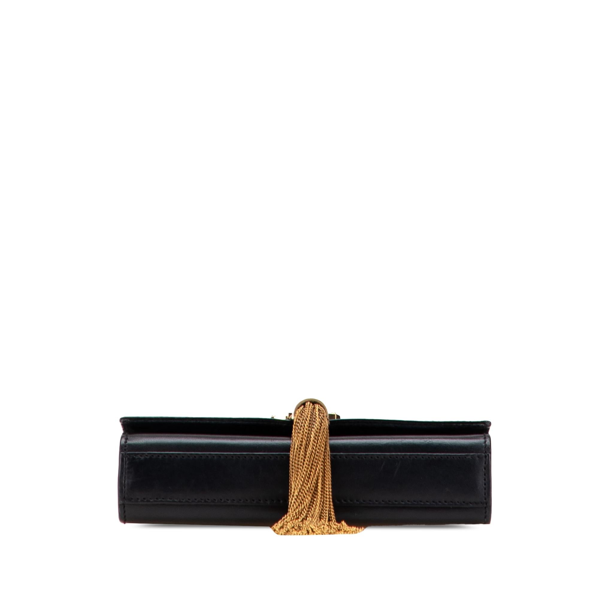 Saint Laurent Small Leather Monogram Kate Tassel Crossbody