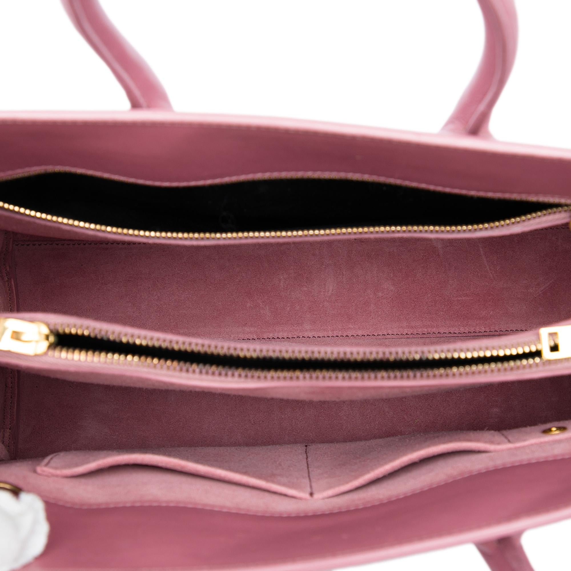 Saint Laurent Small Leather Sac De Jour Satchel